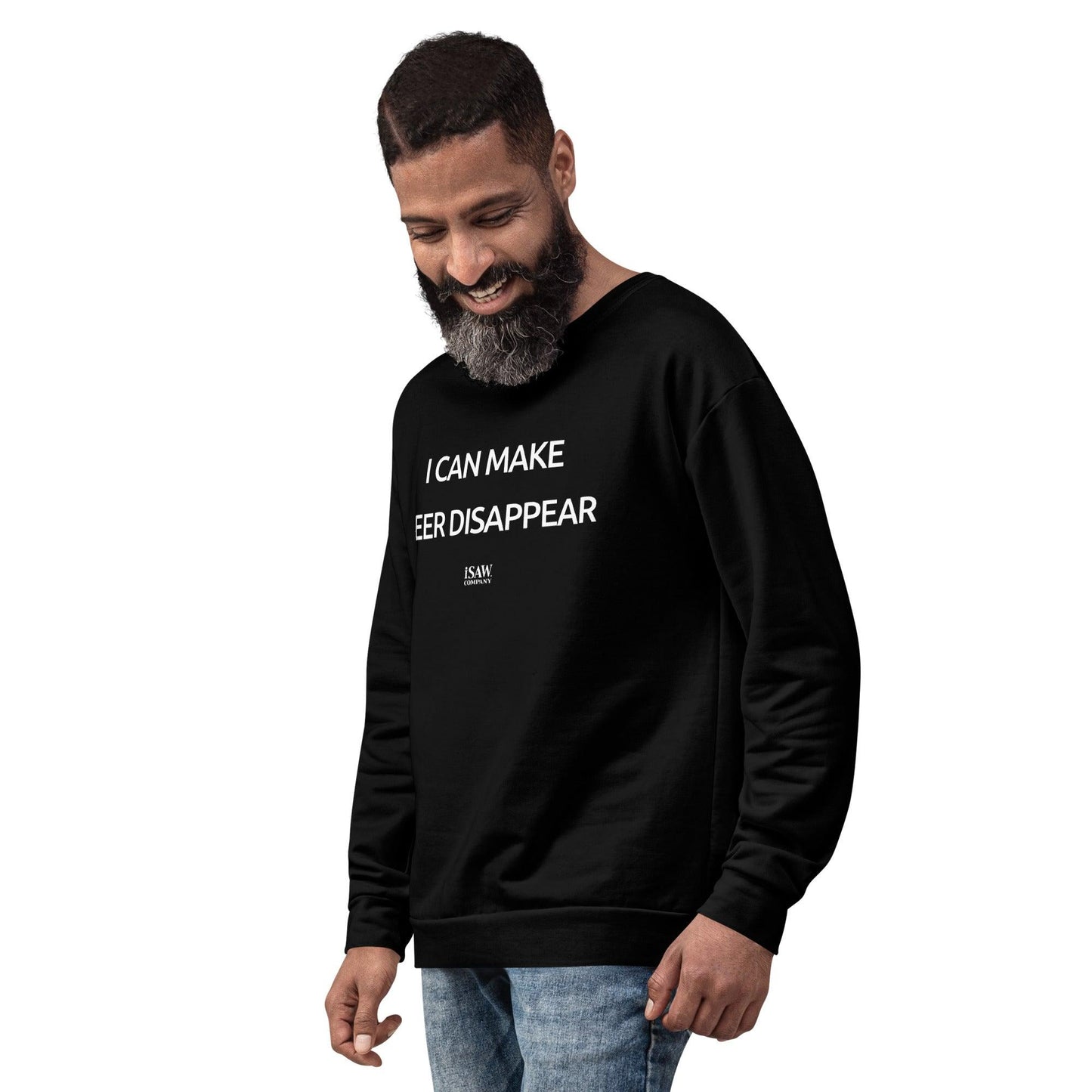 I Can Make Beer Disappear - Mens Black Sweatshirt