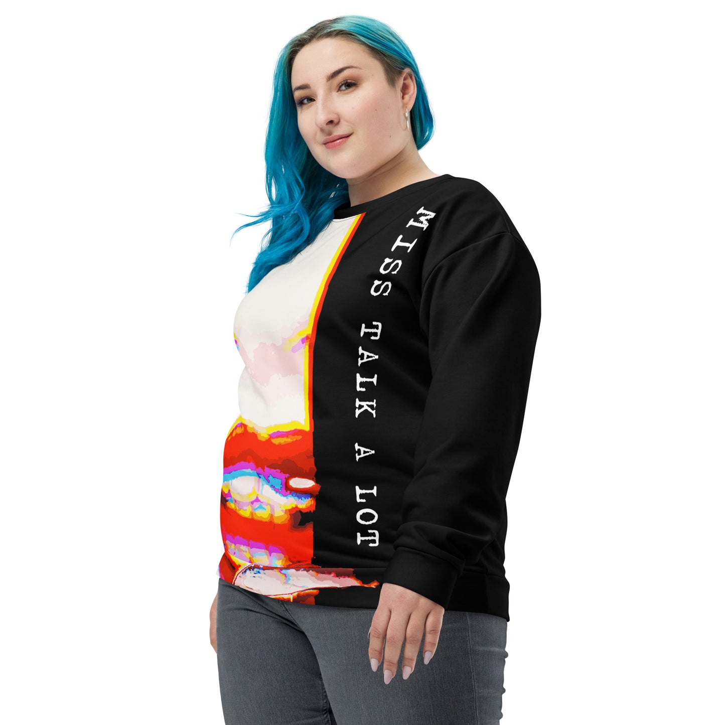 Miss Talk A Lot - Womens Sweatshirt