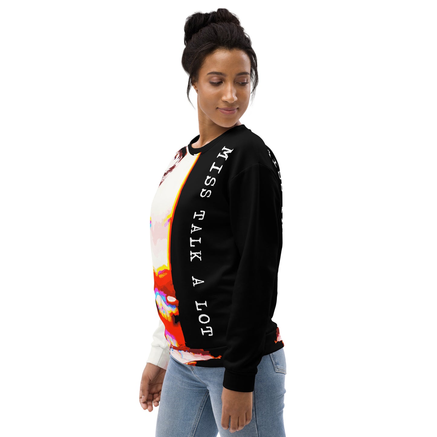 Miss Talk A Lot - Womens Sweatshirt