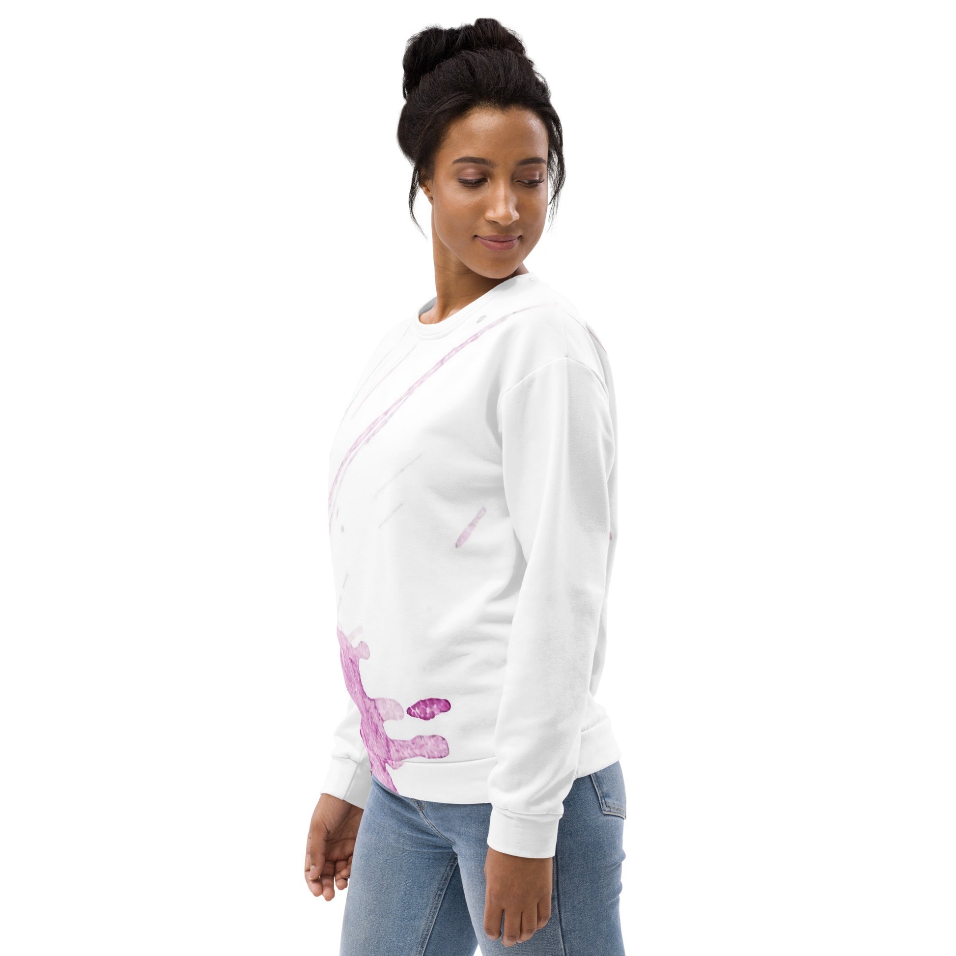 Watercolour Pink Splash - Unisex Sweatshirt - iSAW Company