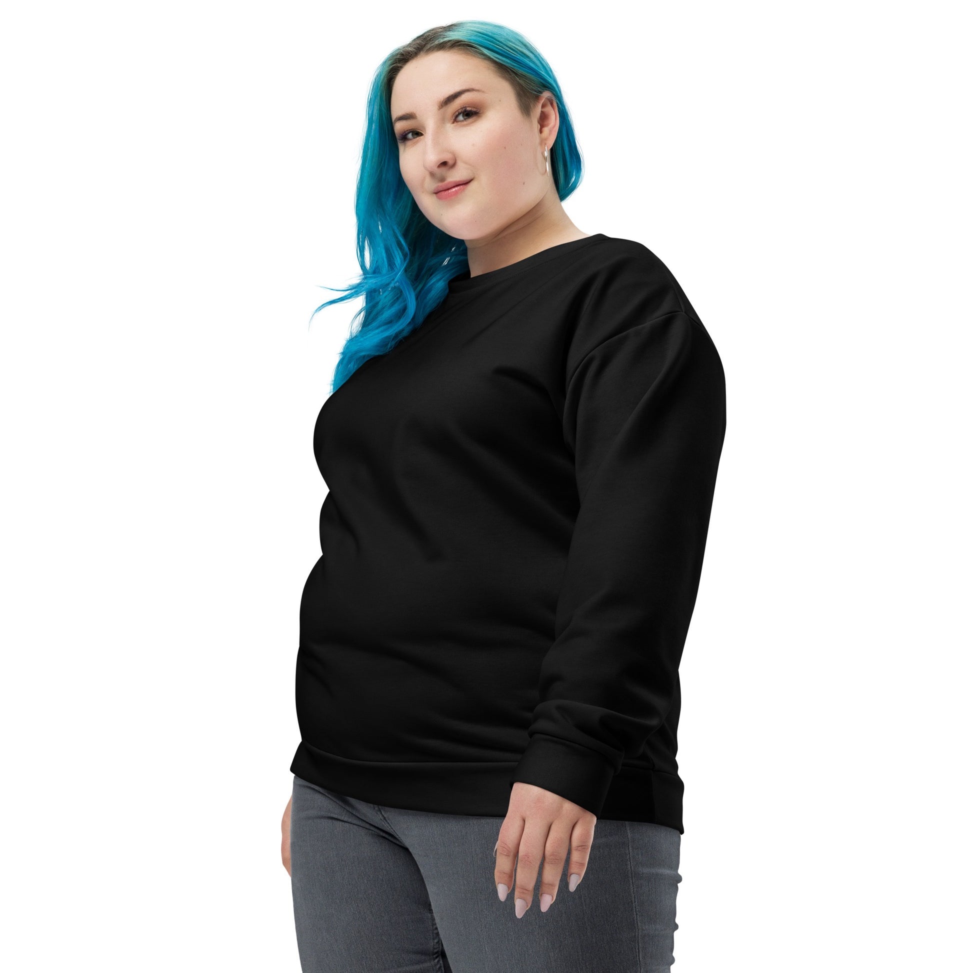 iSAW Unisex Black Sweatshirt - iSAW Company