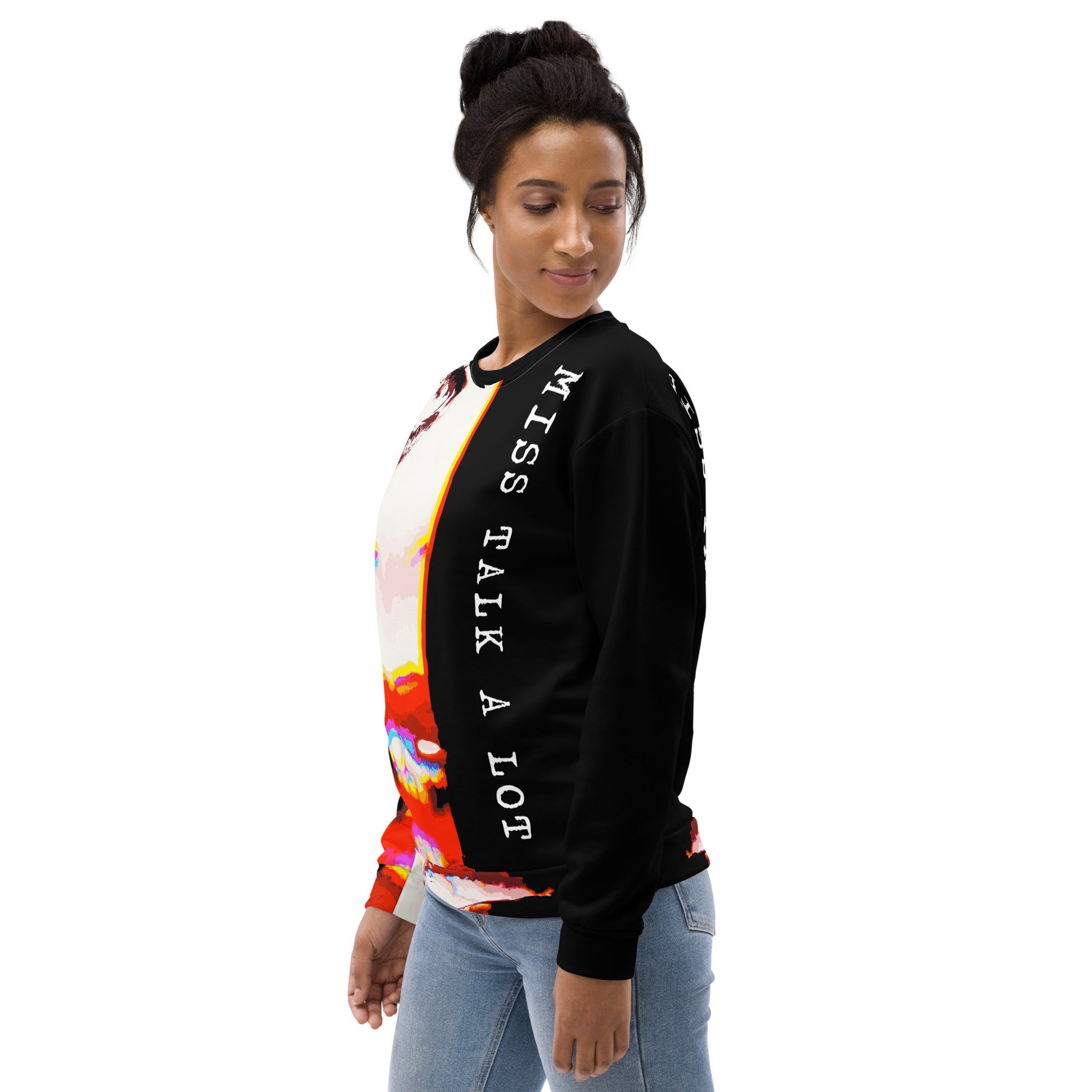 Miss Talk A Lot - Womens Sweatshirt - iSAW Company