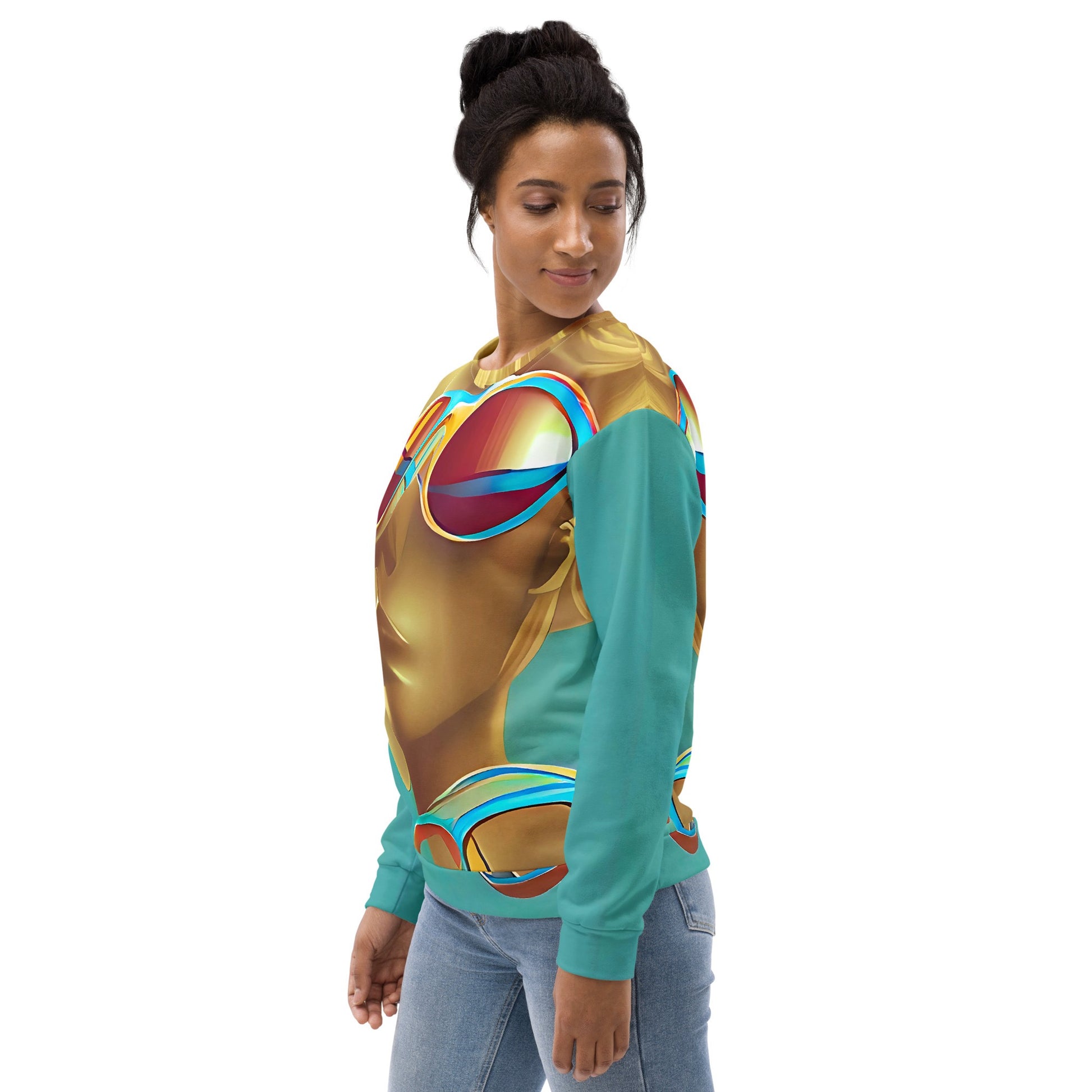 Retro Cool Blue - Womens Sweatshirt - iSAW Company