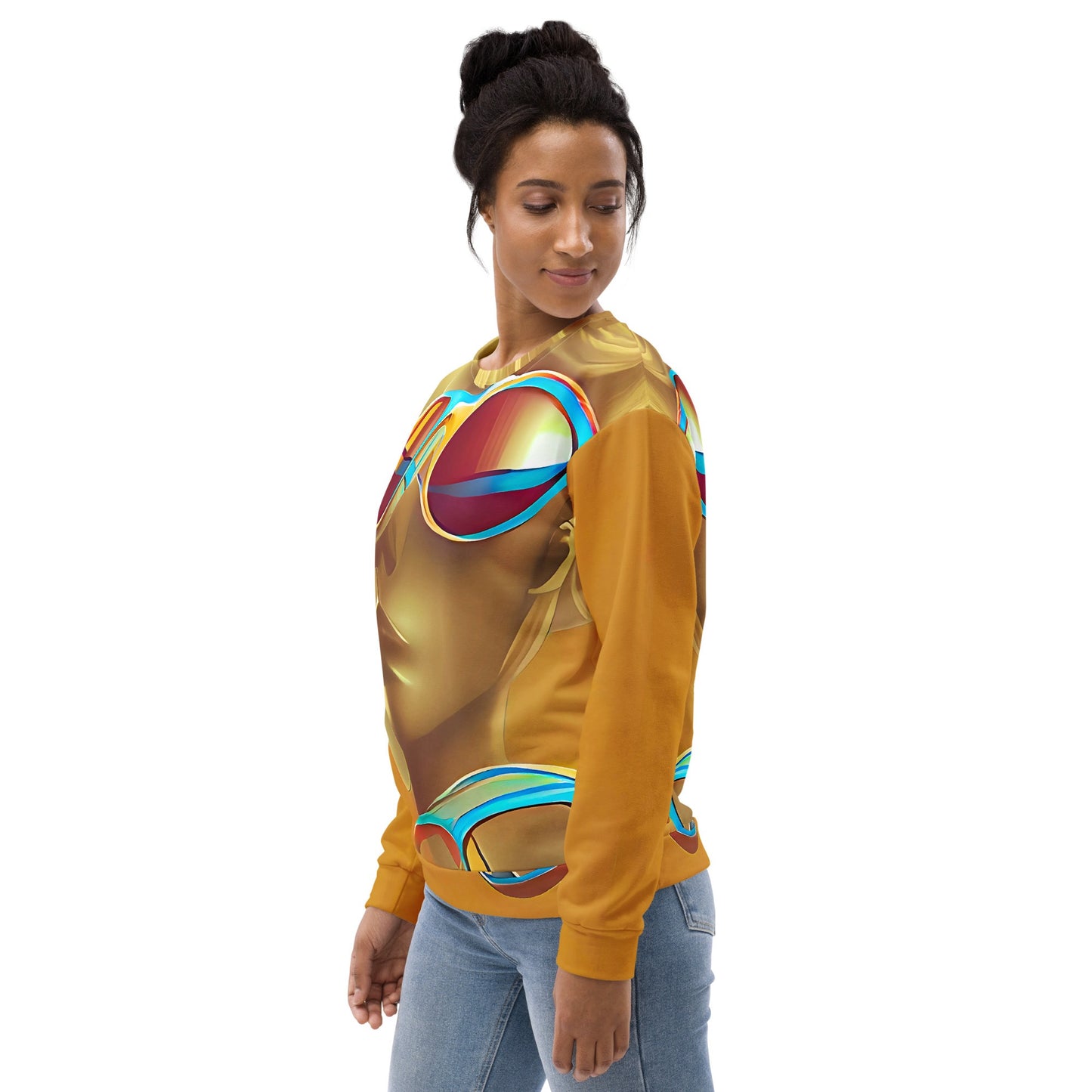 Retro Cool Orange - Womens Sweatshirt - iSAW Company