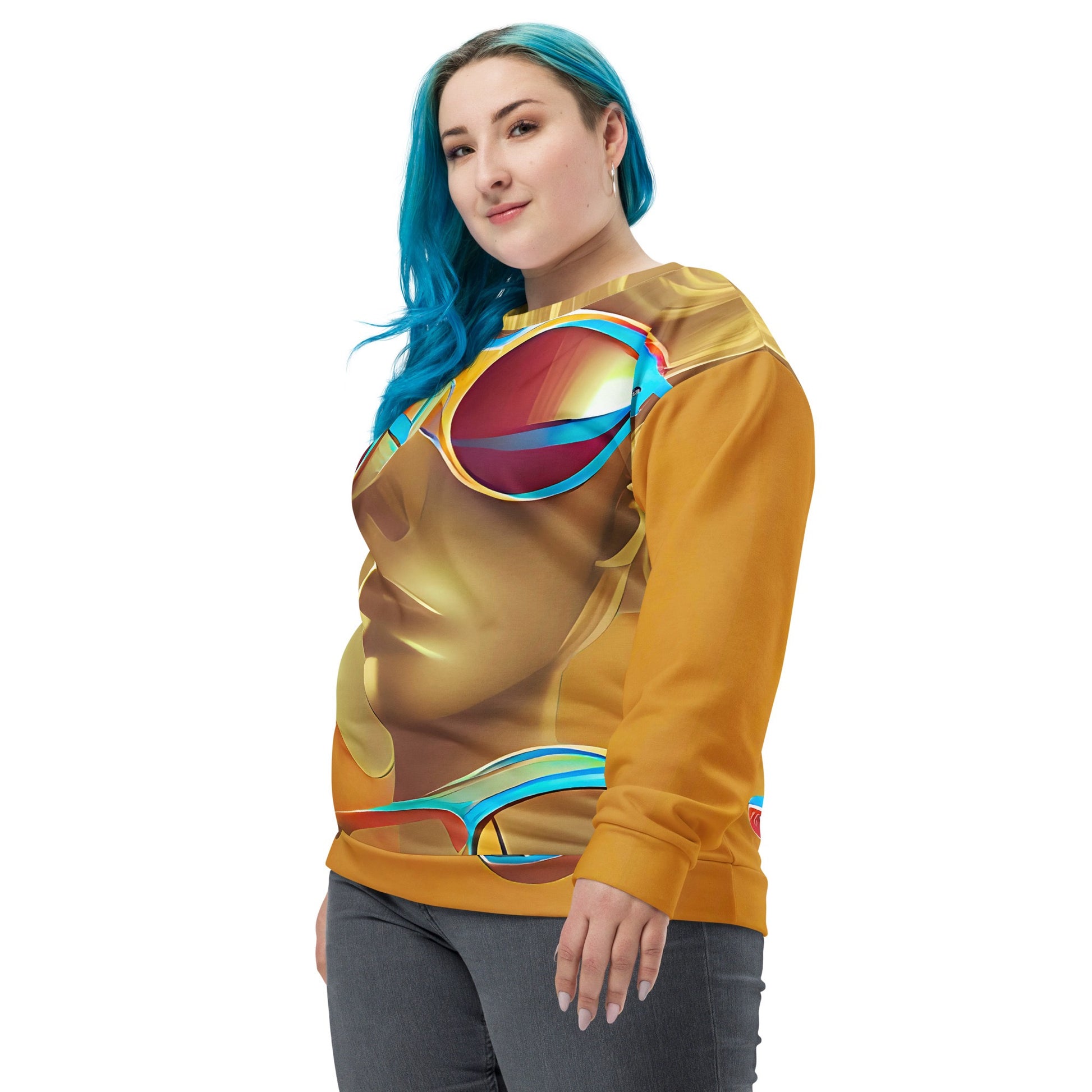 Retro Cool Orange - Womens Sweatshirt - iSAW Company