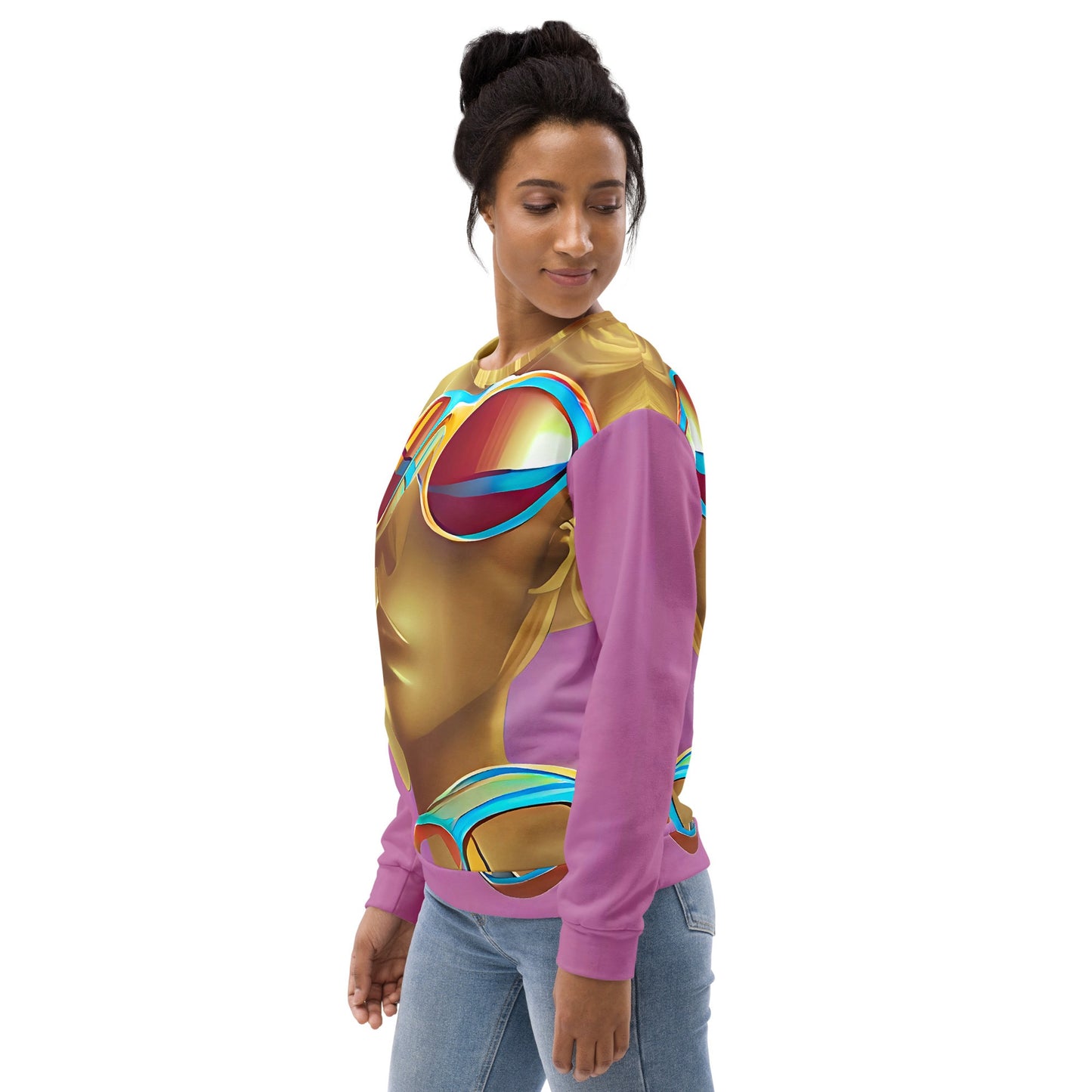 Retro Cool Pink - Womens Sweatshirt - iSAW Company