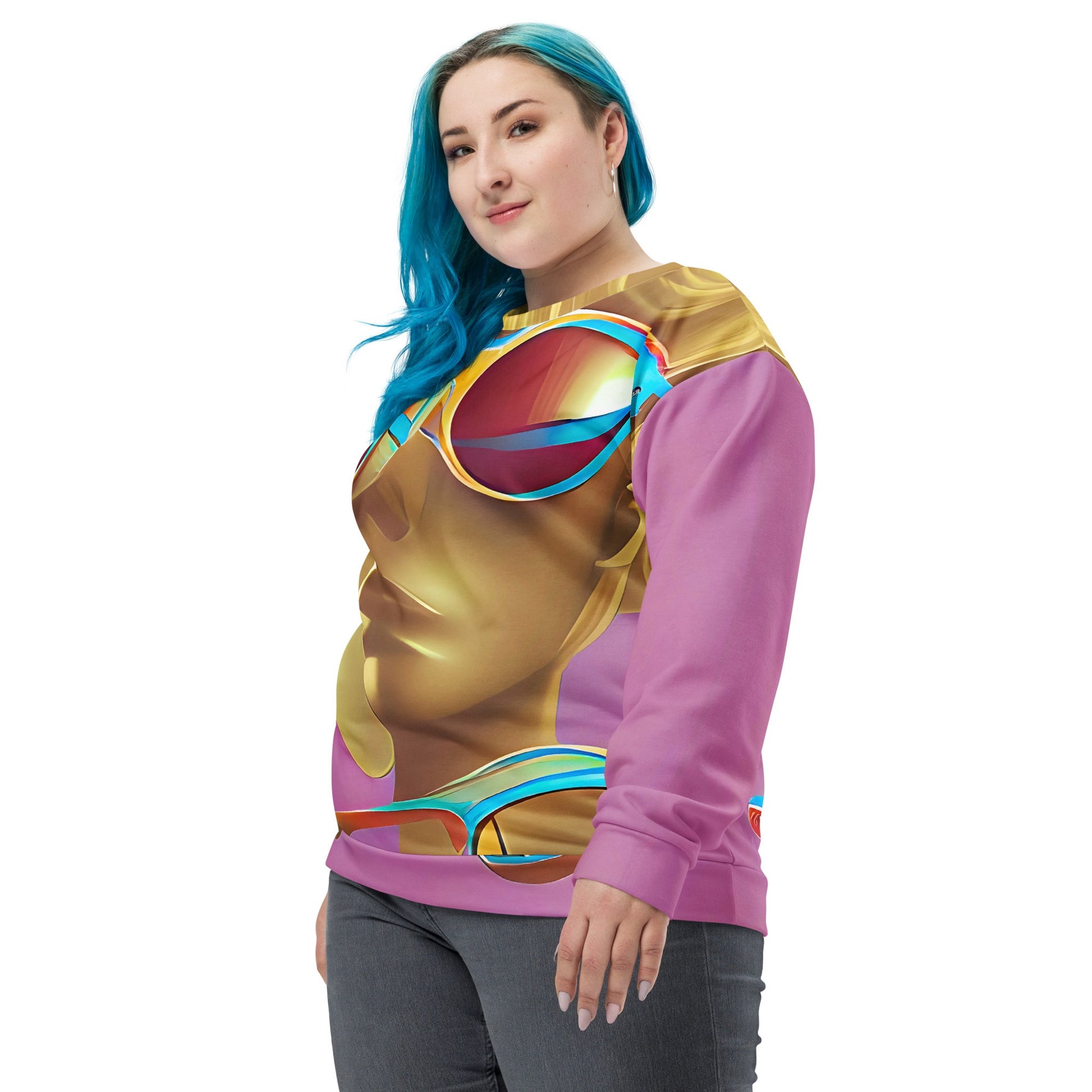 Retro Cool Pink - Womens Sweatshirt - iSAW Company
