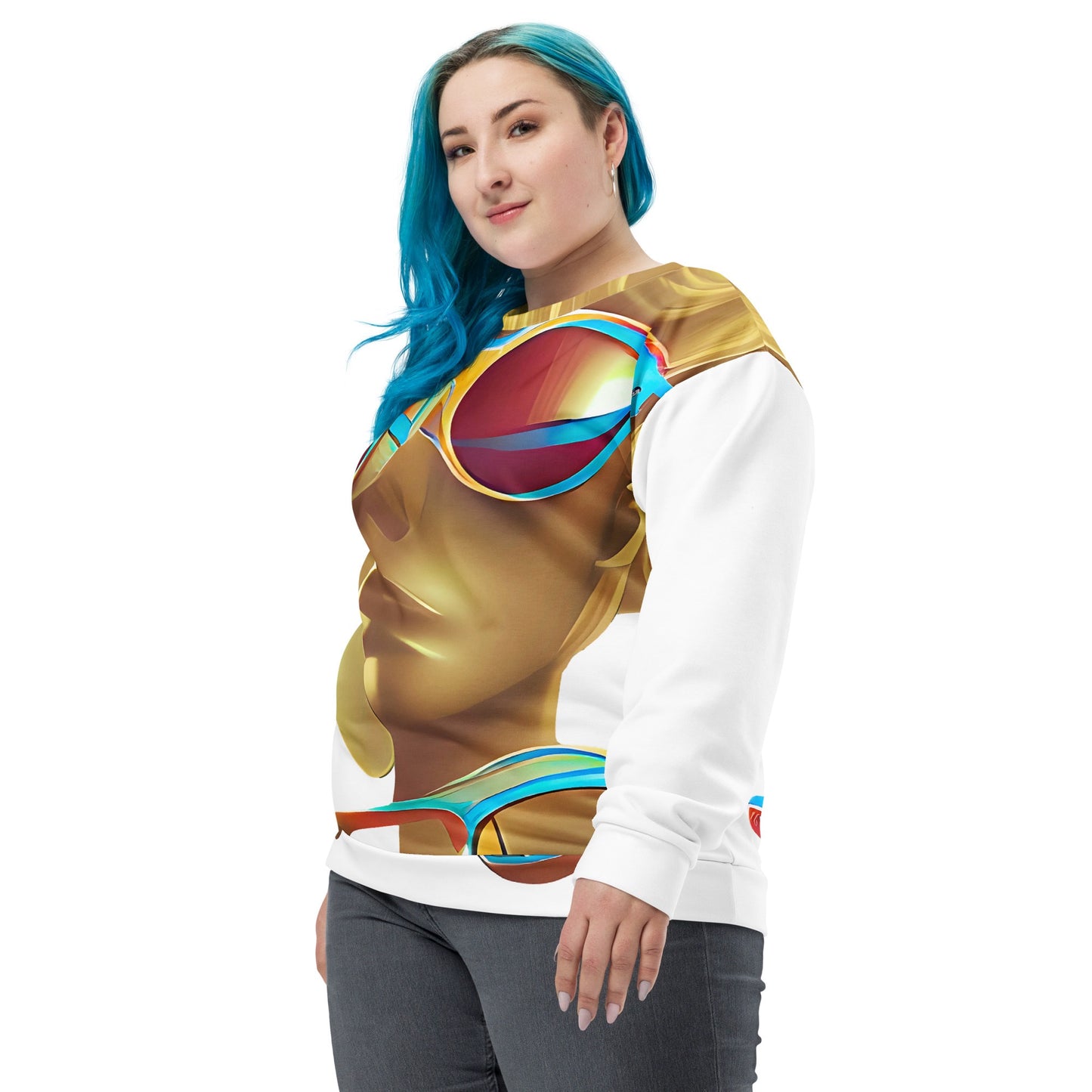 Retro Cool White - Womens Sweatshirt - iSAW Company
