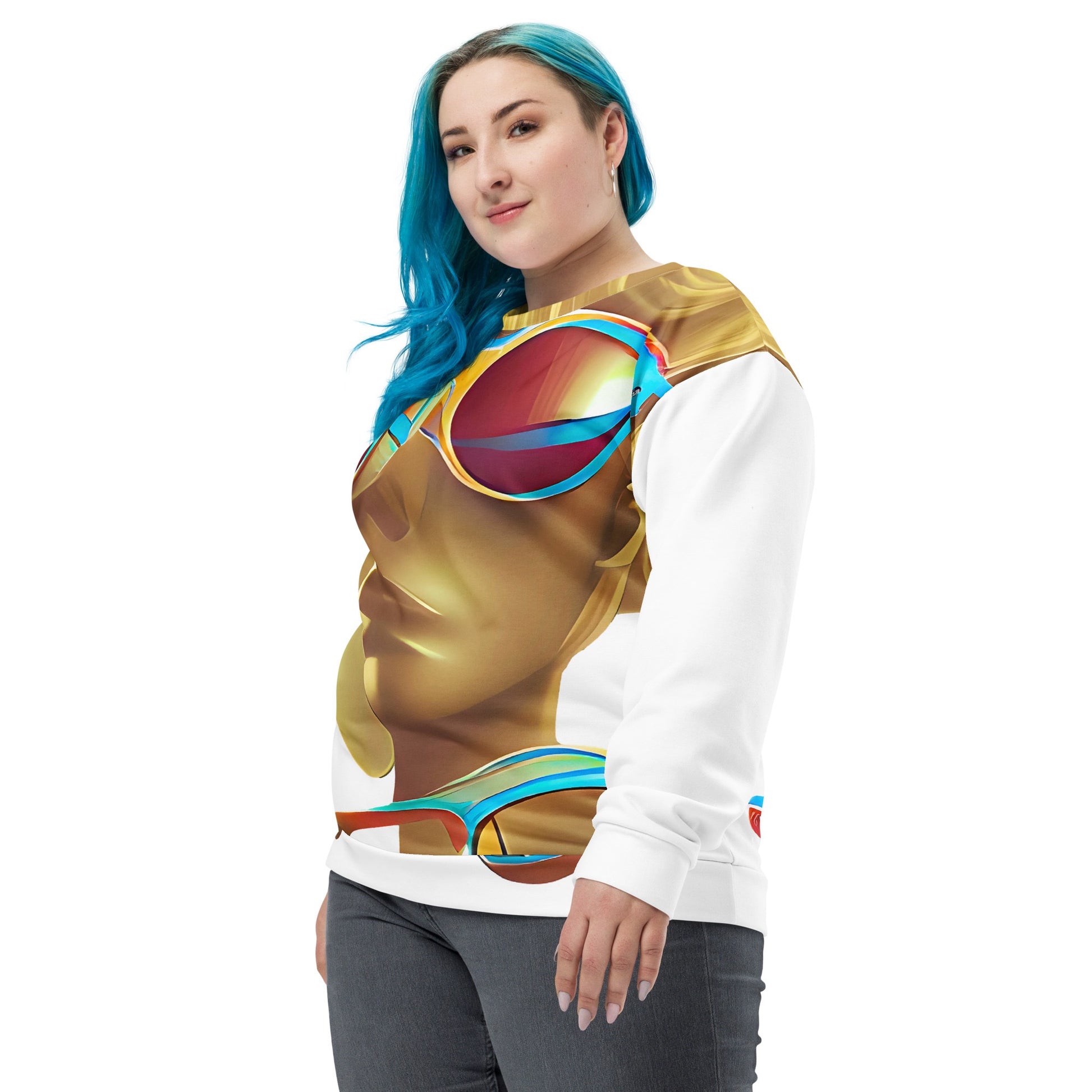 Retro Cool White - Womens Sweatshirt - iSAW Company
