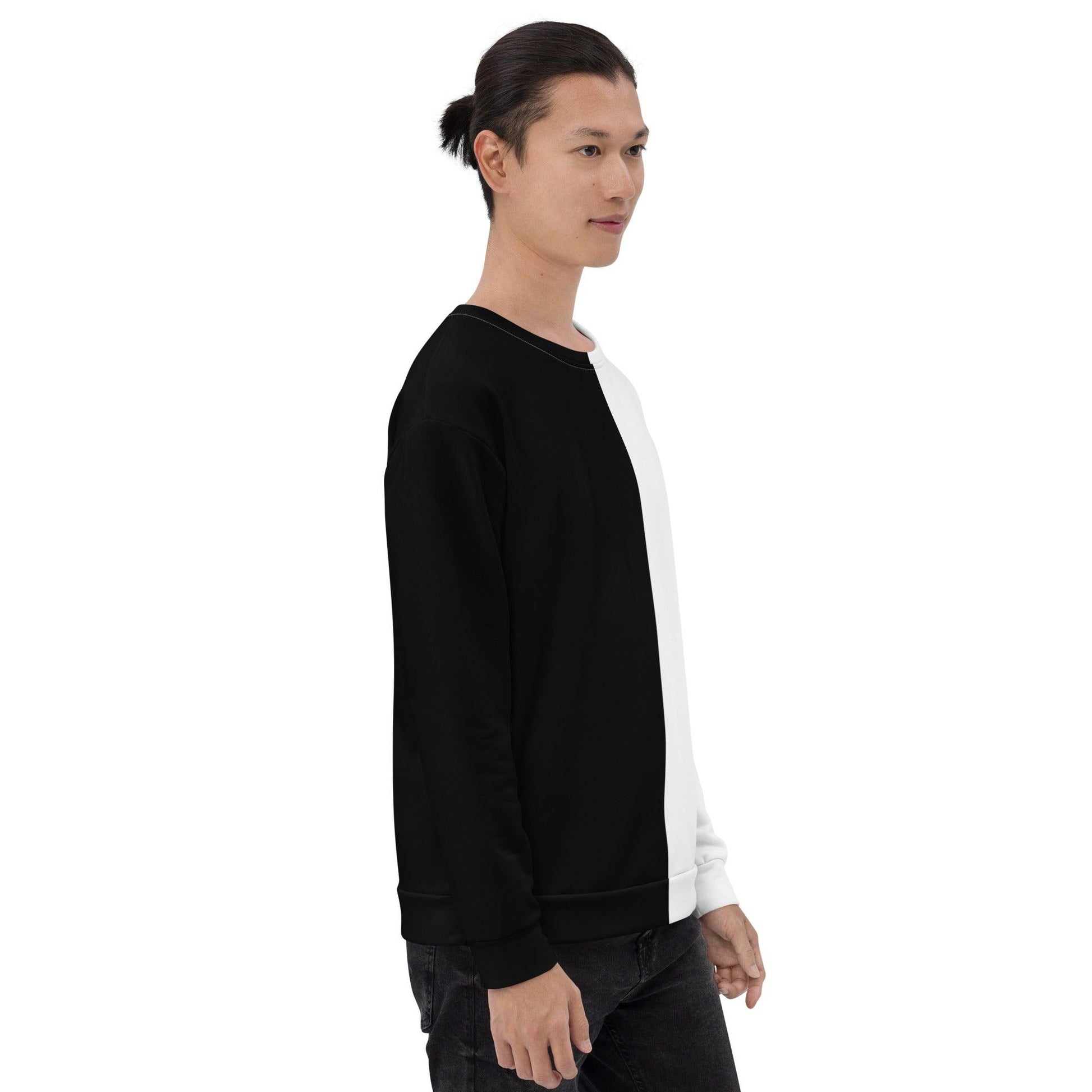 Half Black Half White - Unisex Sweatshirt - iSAW Company