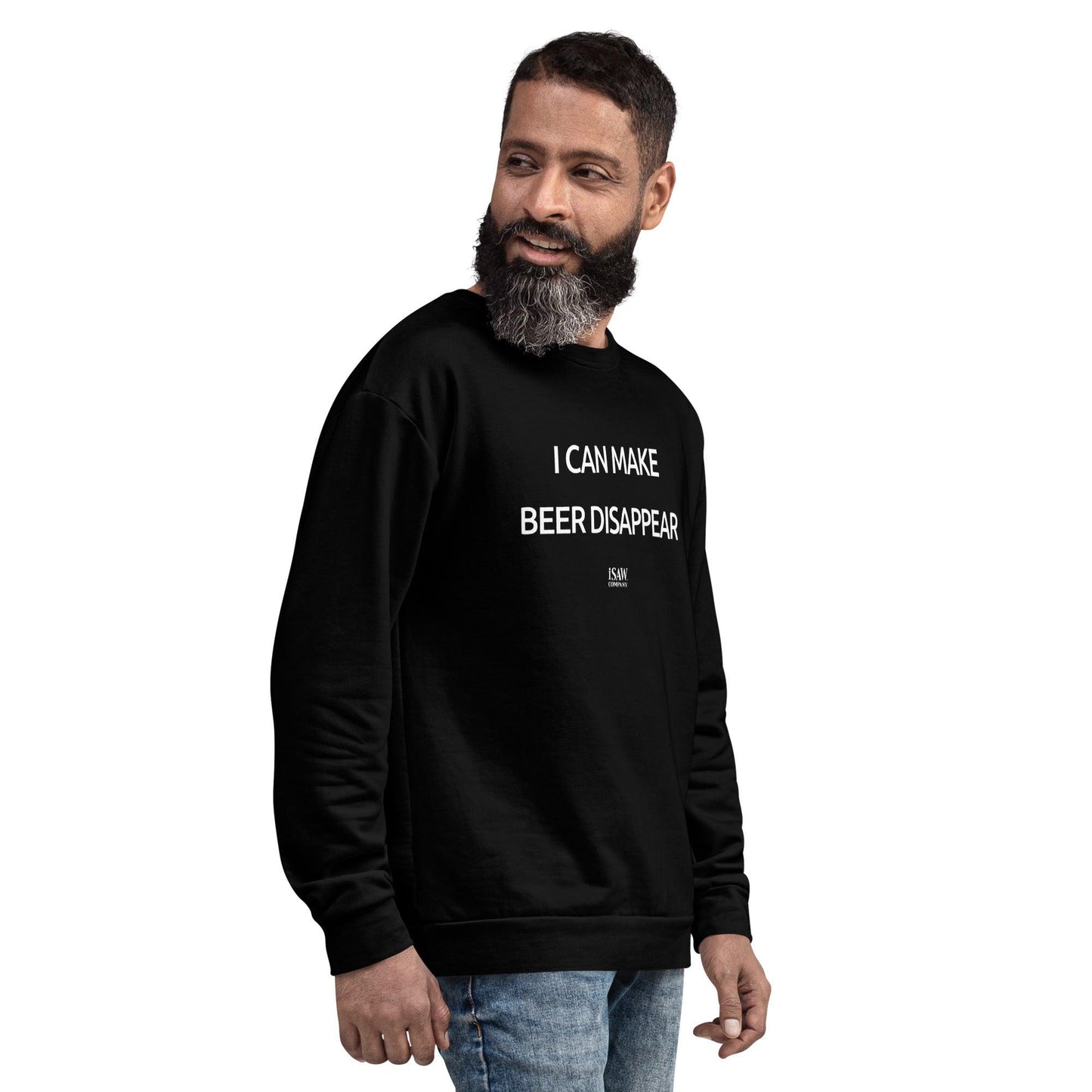 I Can Make Beer Disappear - Mens Black Sweatshirt