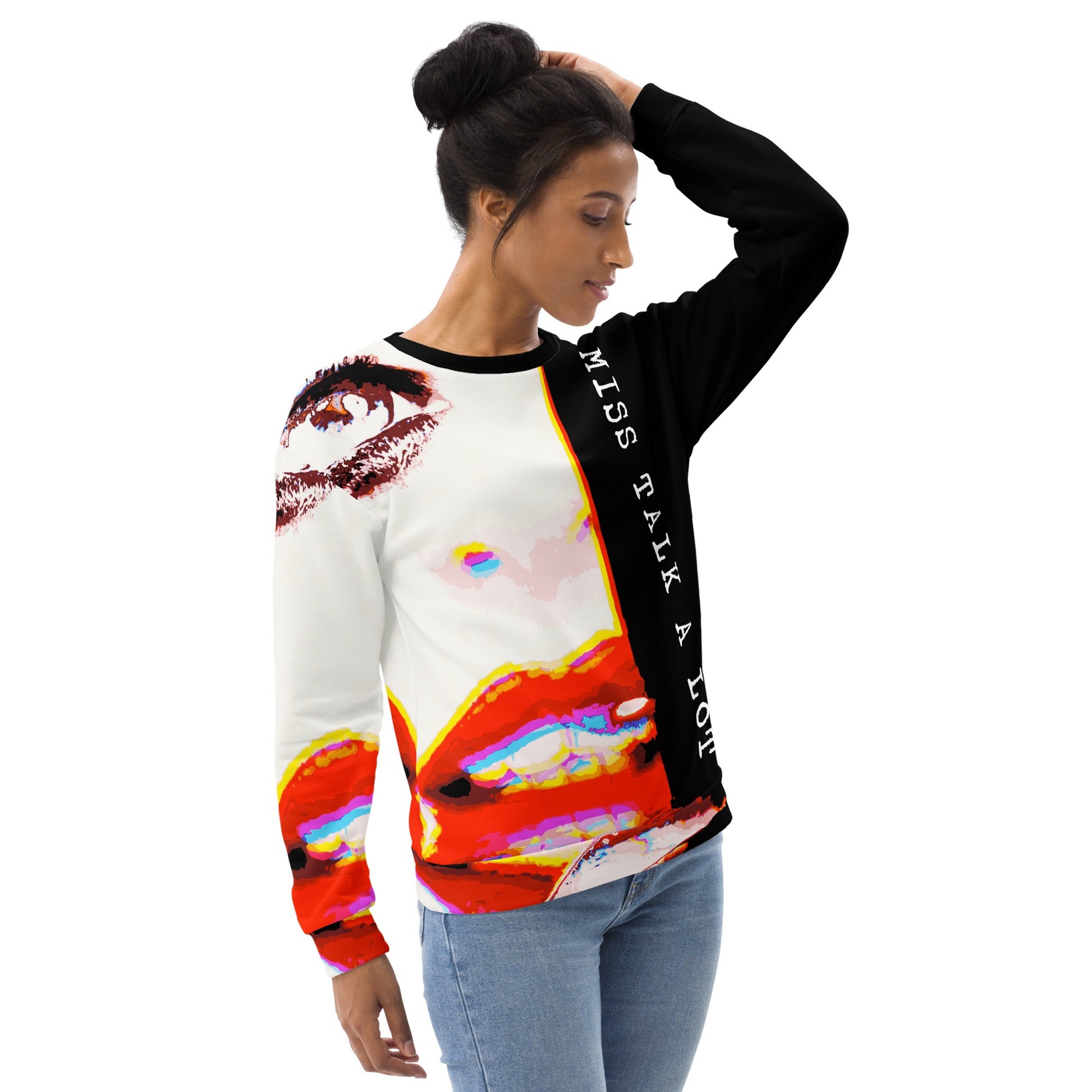 Miss Talk A Lot - Womens Sweatshirt - iSAW Company