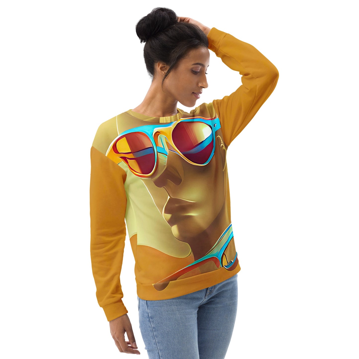 Retro Cool Orange - Womens Sweatshirt - iSAW Company
