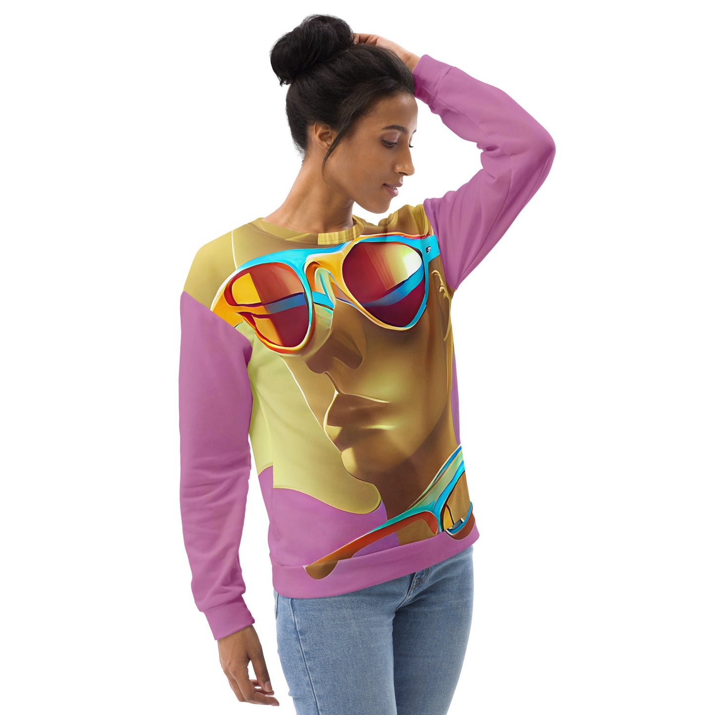 Retro Cool Pink - Womens Sweatshirt - iSAW Company