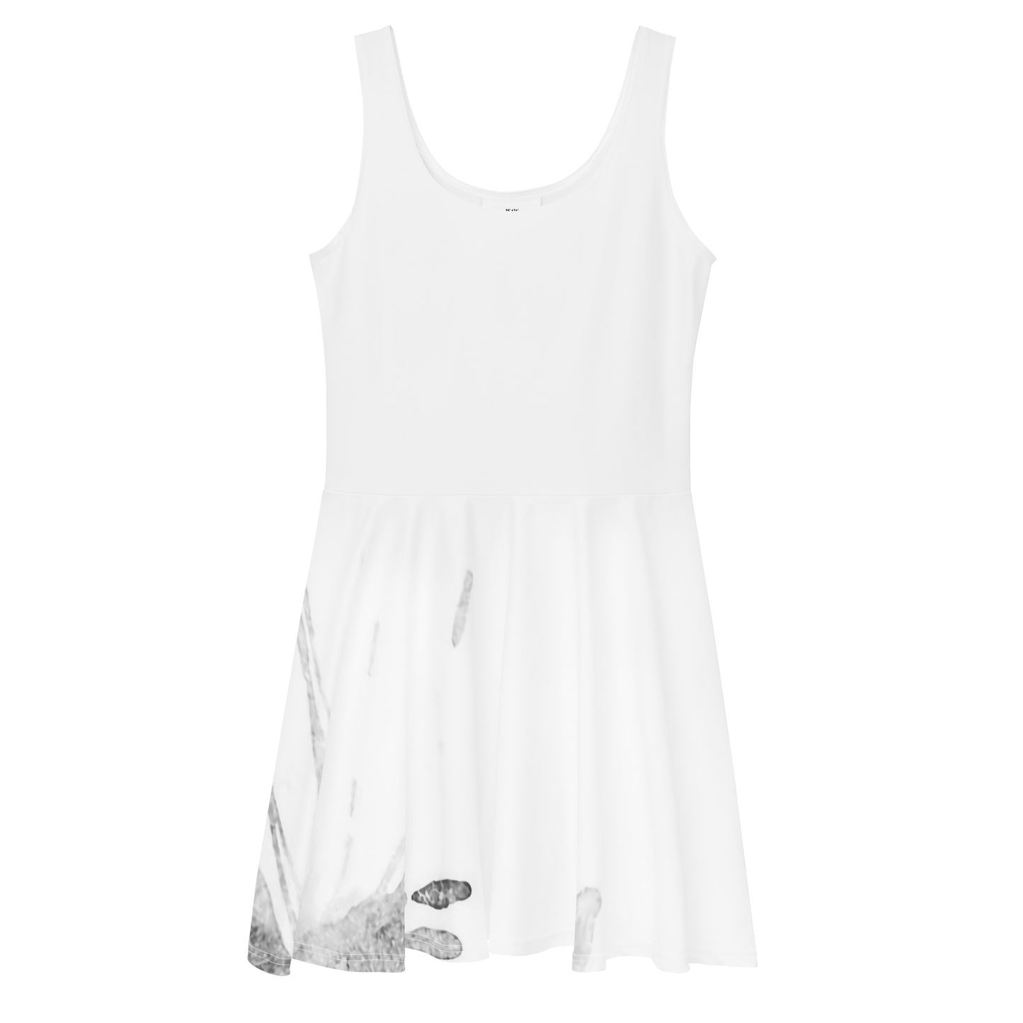 Watercolour Grey Splash - Womens Skater Dress - iSAW Company
