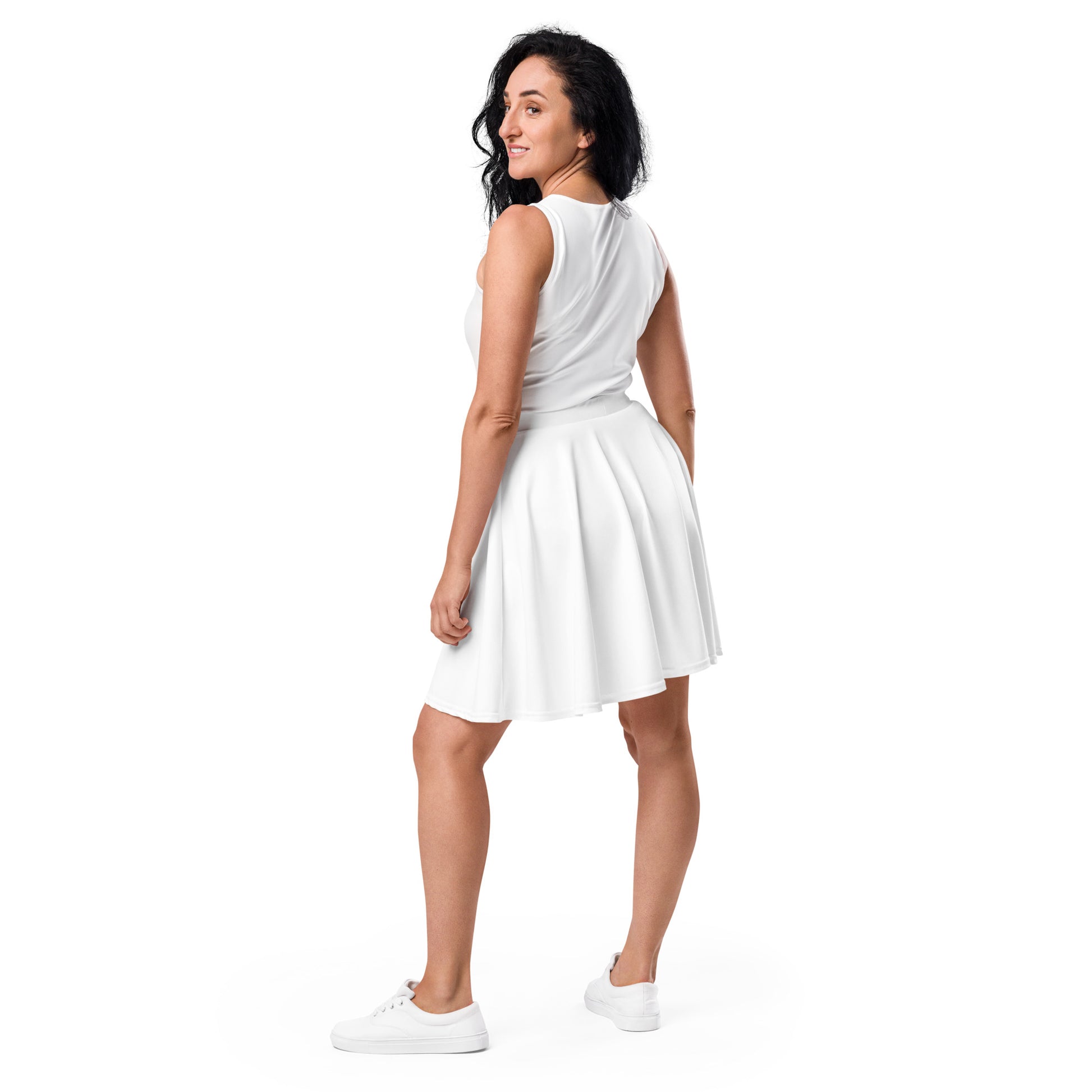 iSAW Womens White Skater Skirt - iSAW Company