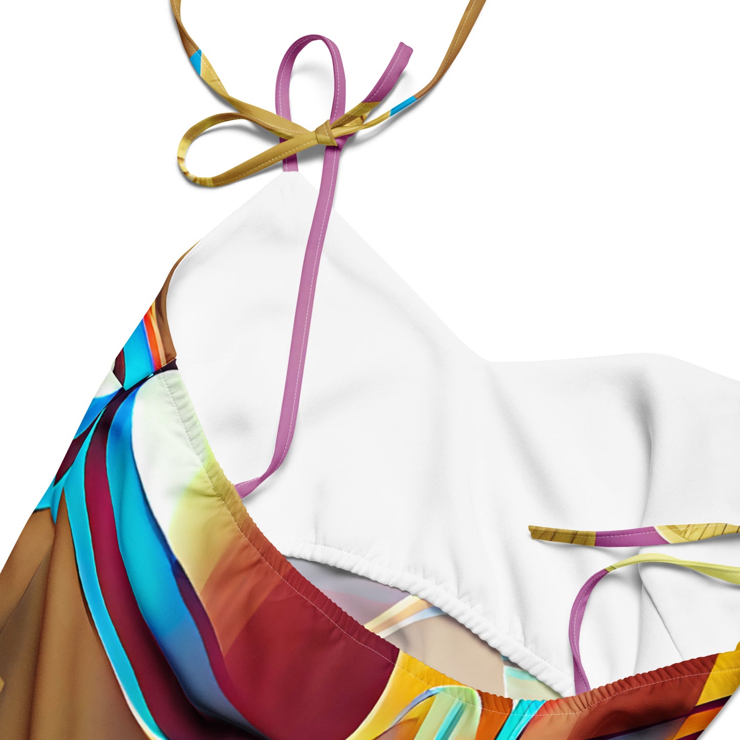 Retro Cool Pink - Womens Tie - Strap Chiffon Slip Dress - iSAW Company