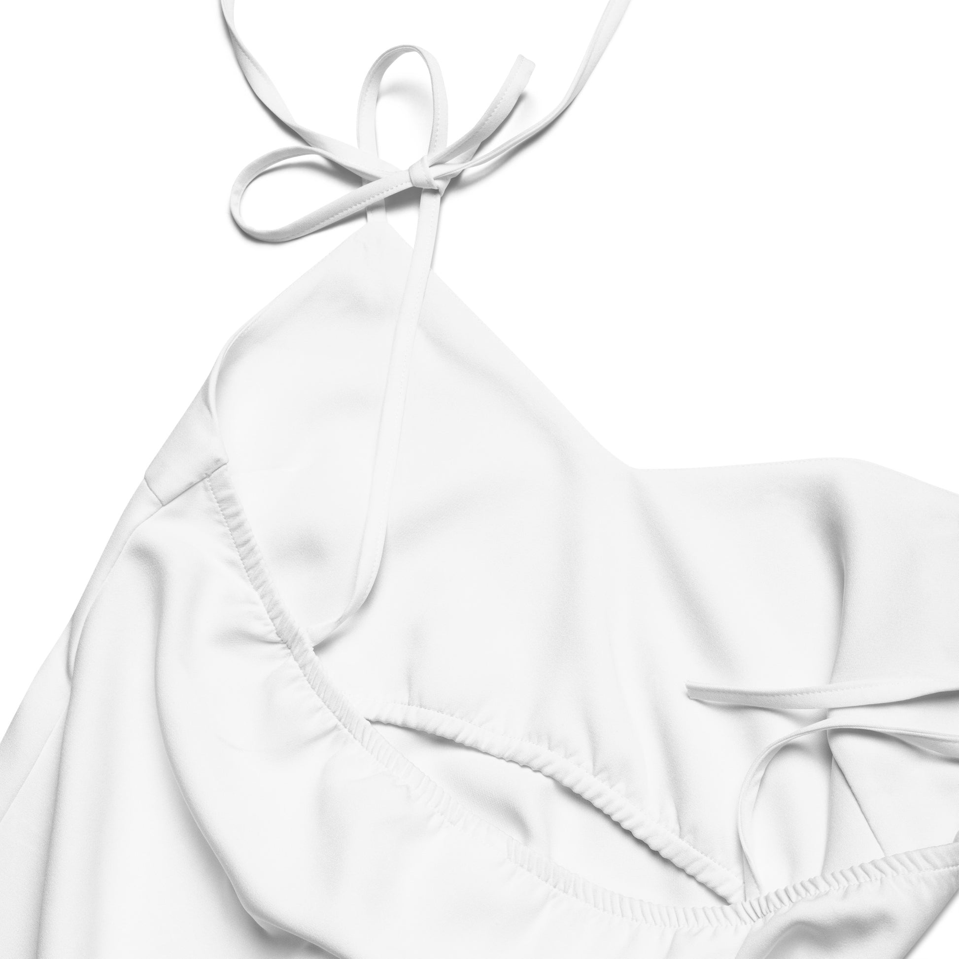 iSAW Womens White Tie - Strap Chiffon Slip Dress - iSAW Company