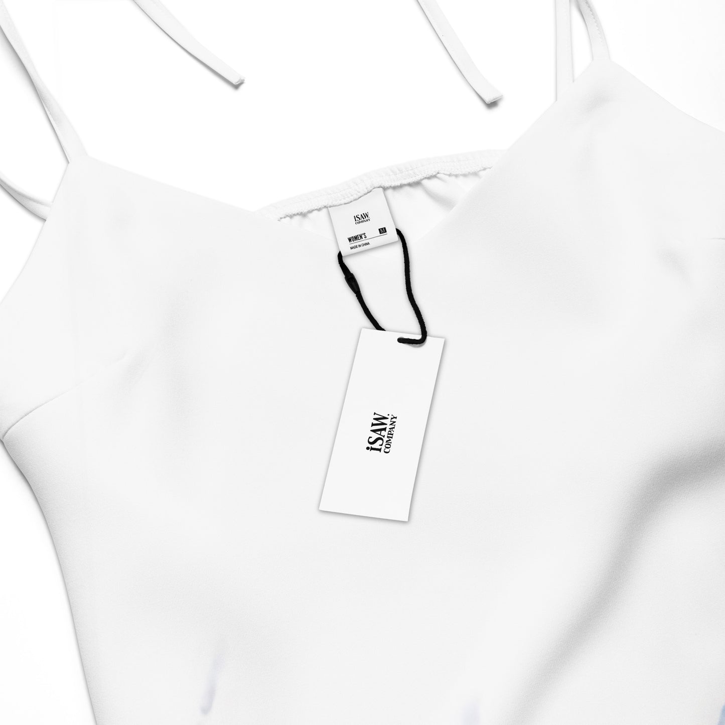 Watercolour Blue Splash - Womens Tie - Strap Chiffon Slip Dress - iSAW Company