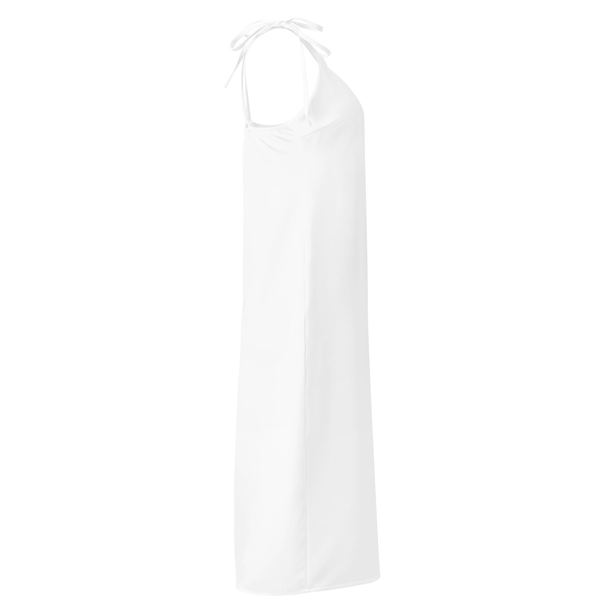 iSAW Womens White Tie - Strap Chiffon Slip Dress - iSAW Company