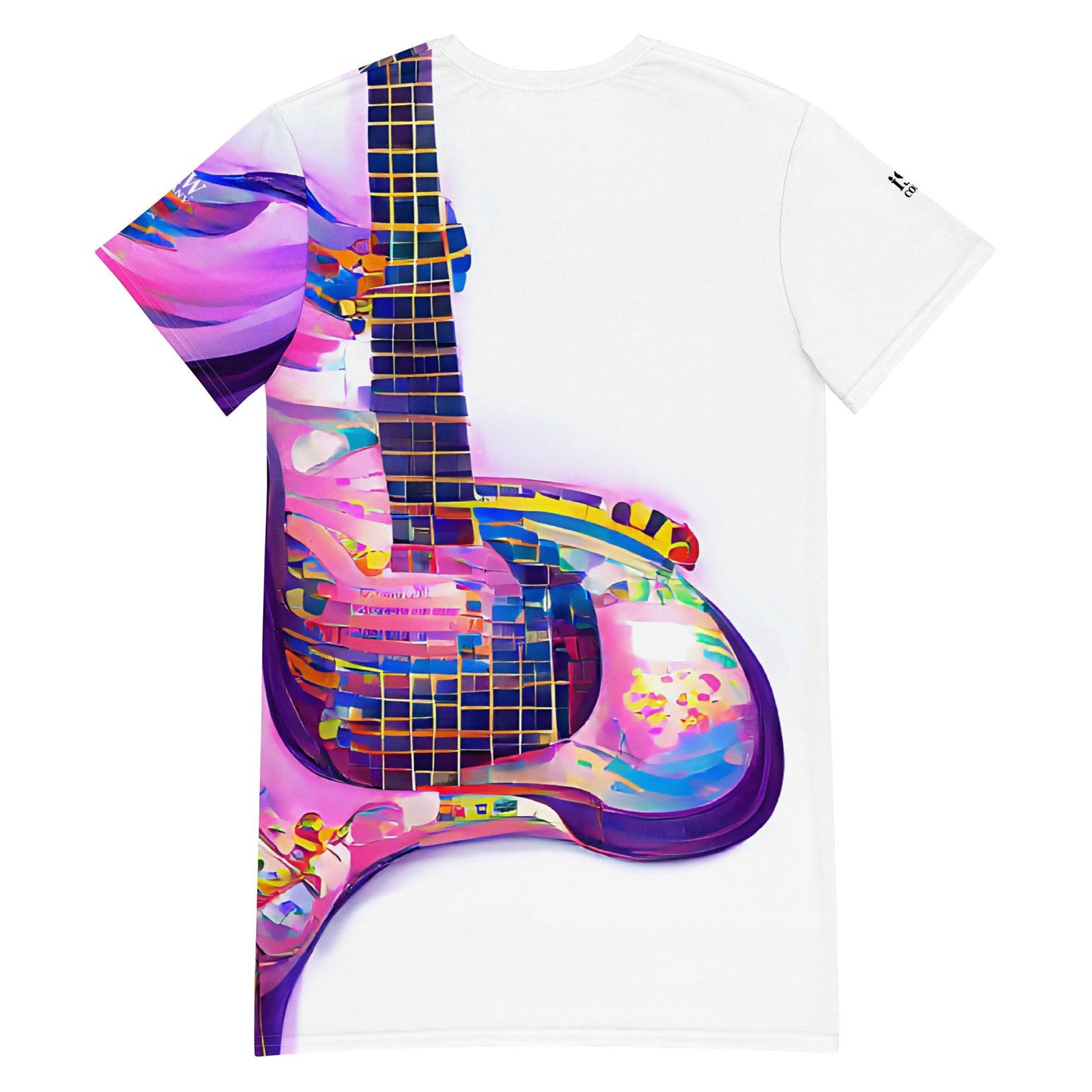 Hippie Guitar - Womens T-Shirt Dress - iSAW Company