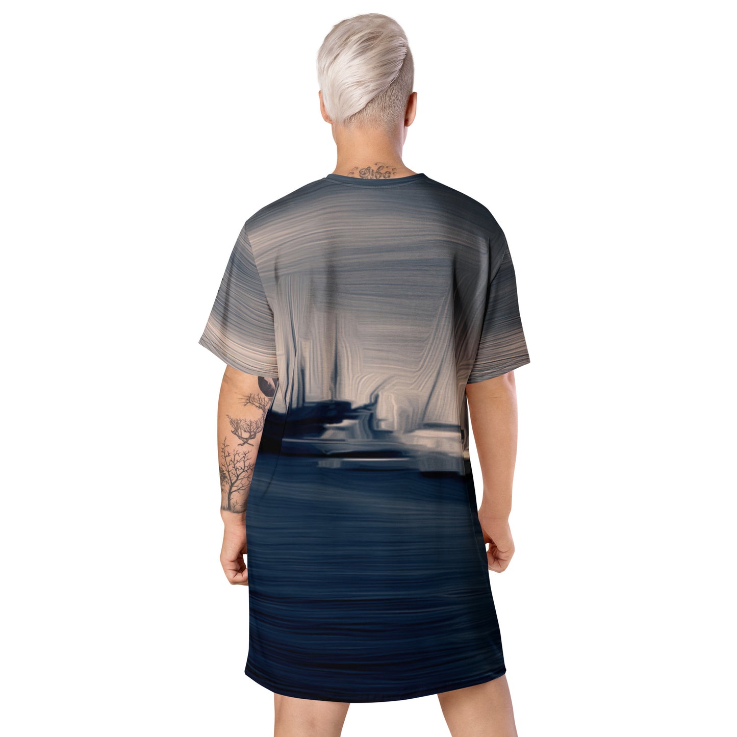 The Sleeping Yachts (at Sunrise) - Womens T-Shirt Dress