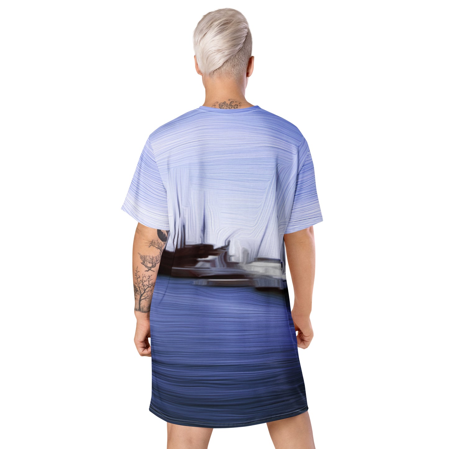 The Sleeping Yachts (at Afternoon) - Womens T-Shirt Dress