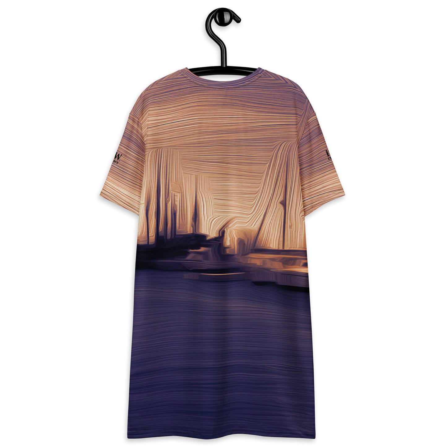 The Sleeping Yachts (at Sunset) - Womens T-Shirt Dress