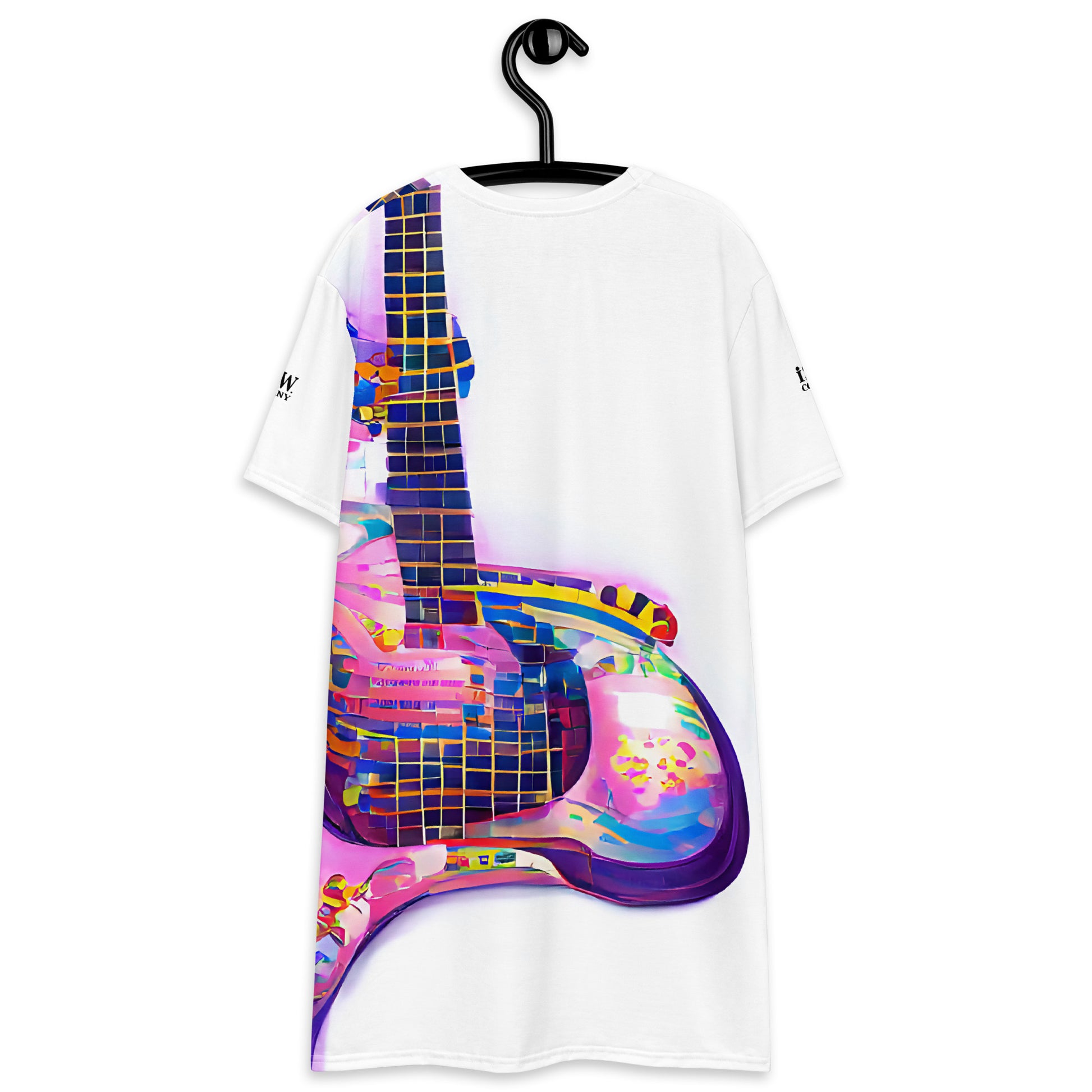 Hippie Guitar - Womens T-Shirt Dress - iSAW Company