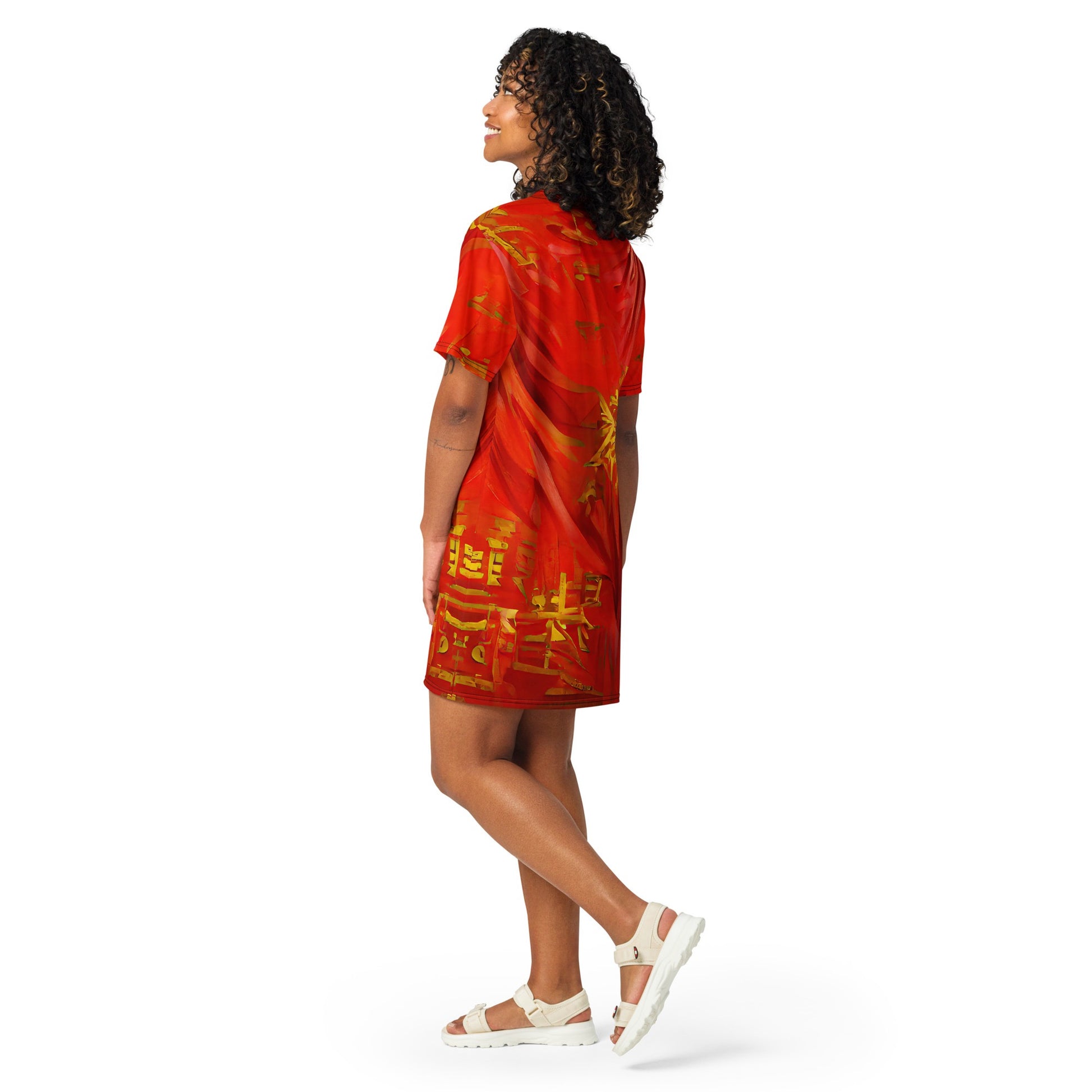 Qízhì - Womens T-Shirt Dress - iSAW Company