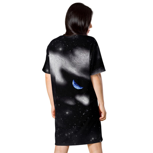 In The Quiet of Your Mind - Womens T-Shirt Dress - iSAW Company