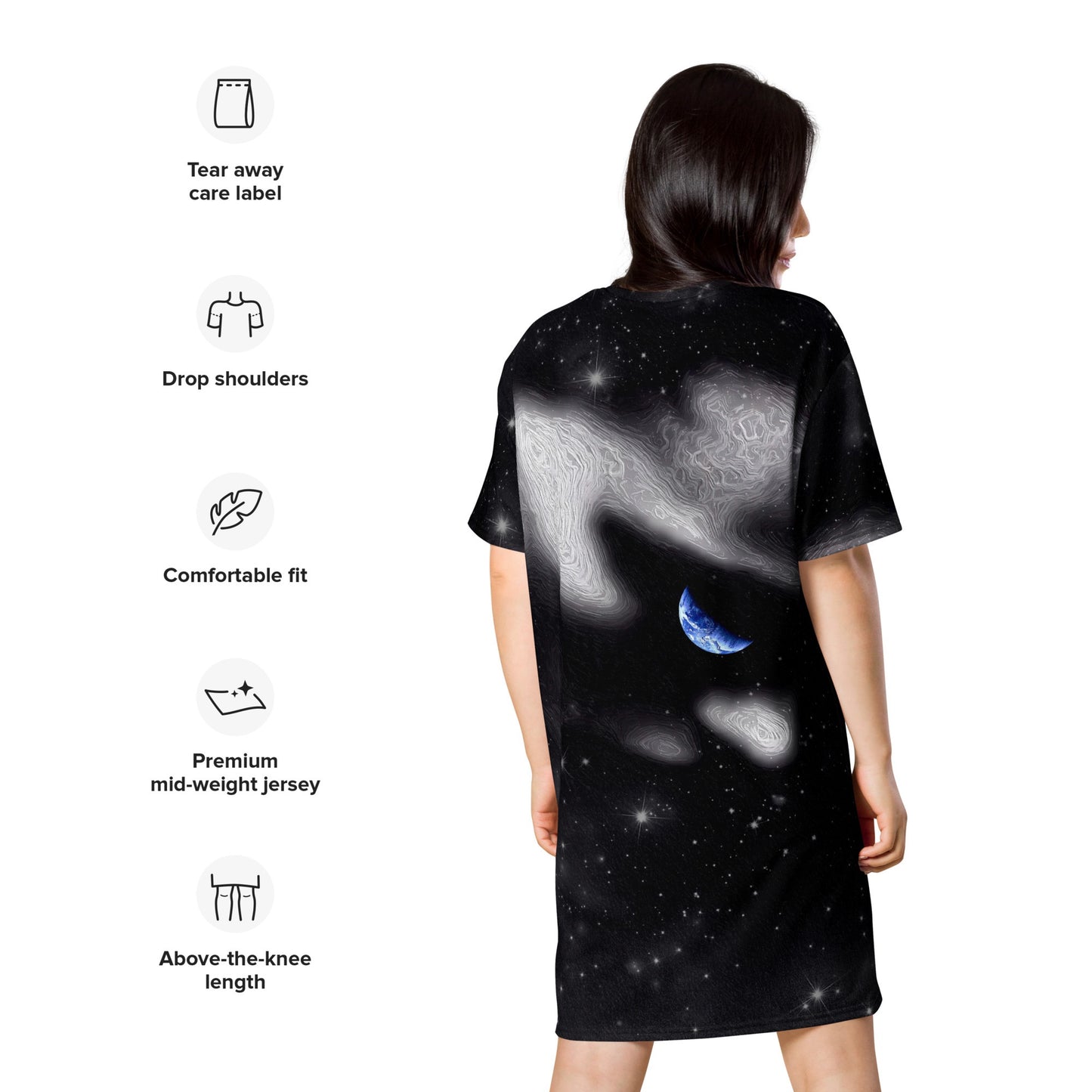 In The Quiet of Your Mind - Womens T-Shirt Dress - iSAW Company