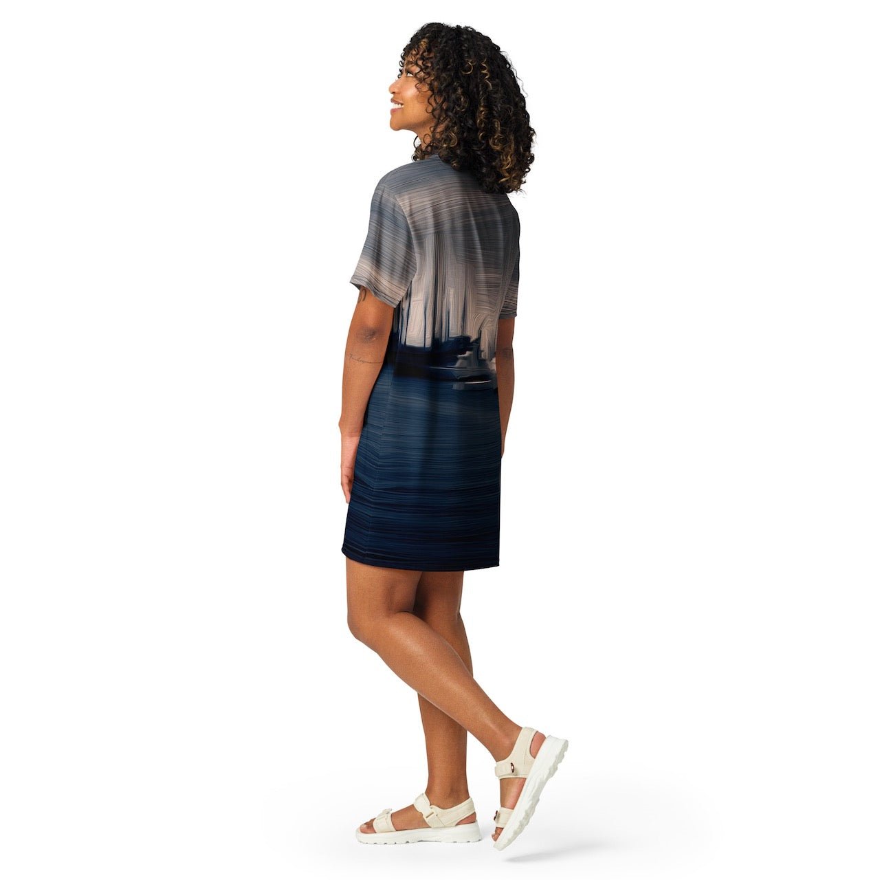 The Sleeping Yachts (at Sunrise) - Womens T-Shirt Dress - iSAW Company