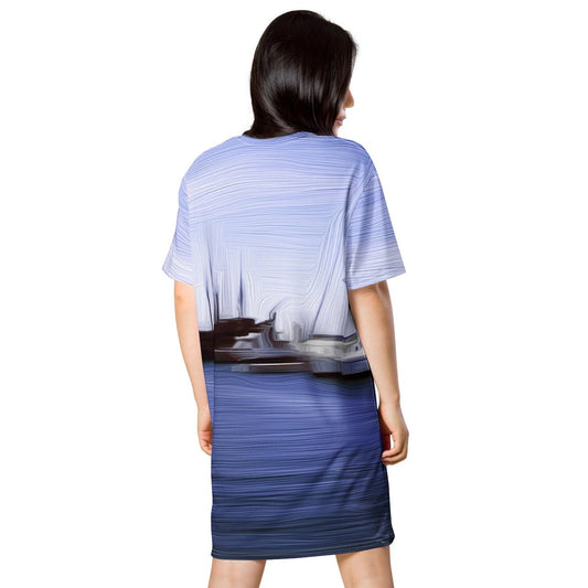 The Sleeping Yachts (at Afternoon) - Womens T-Shirt Dress - iSAW Company