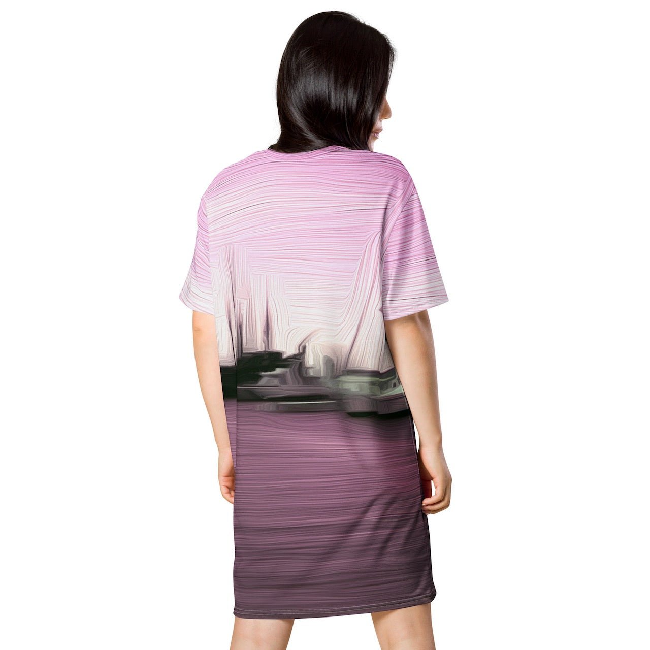 The Sleeping Yachts (at Evening) - Womens T-Shirt Dress - iSAW Company