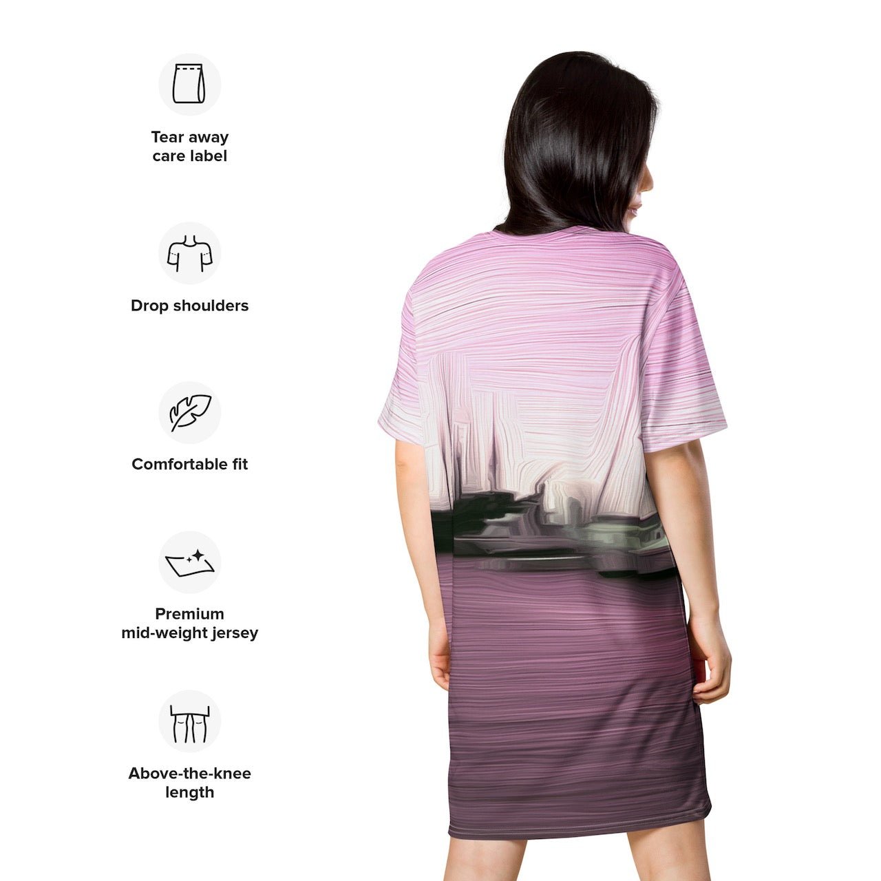 The Sleeping Yachts (at Evening) - Womens T-Shirt Dress - iSAW Company