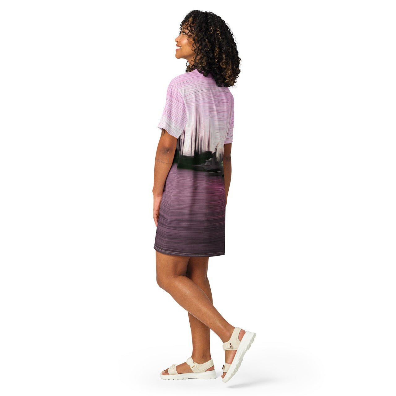 The Sleeping Yachts (at Evening) - Womens T-Shirt Dress - iSAW Company