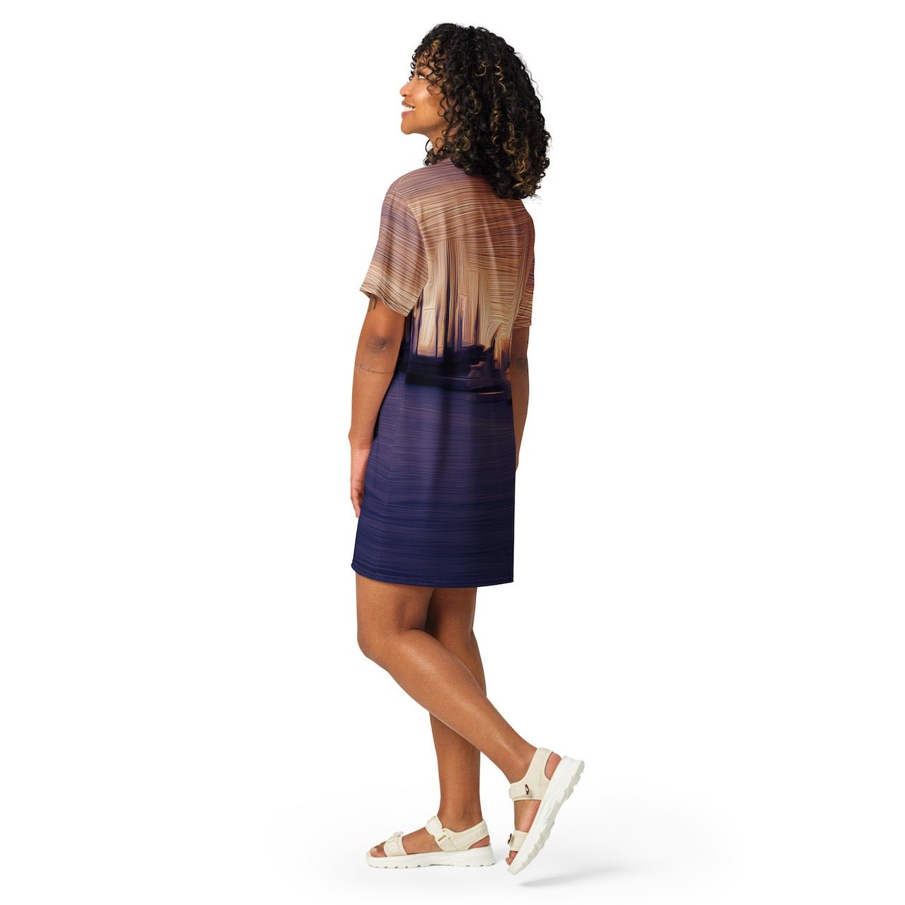 The Sleeping Yachts (at Sunset) - Womens T-Shirt Dress - iSAW Company