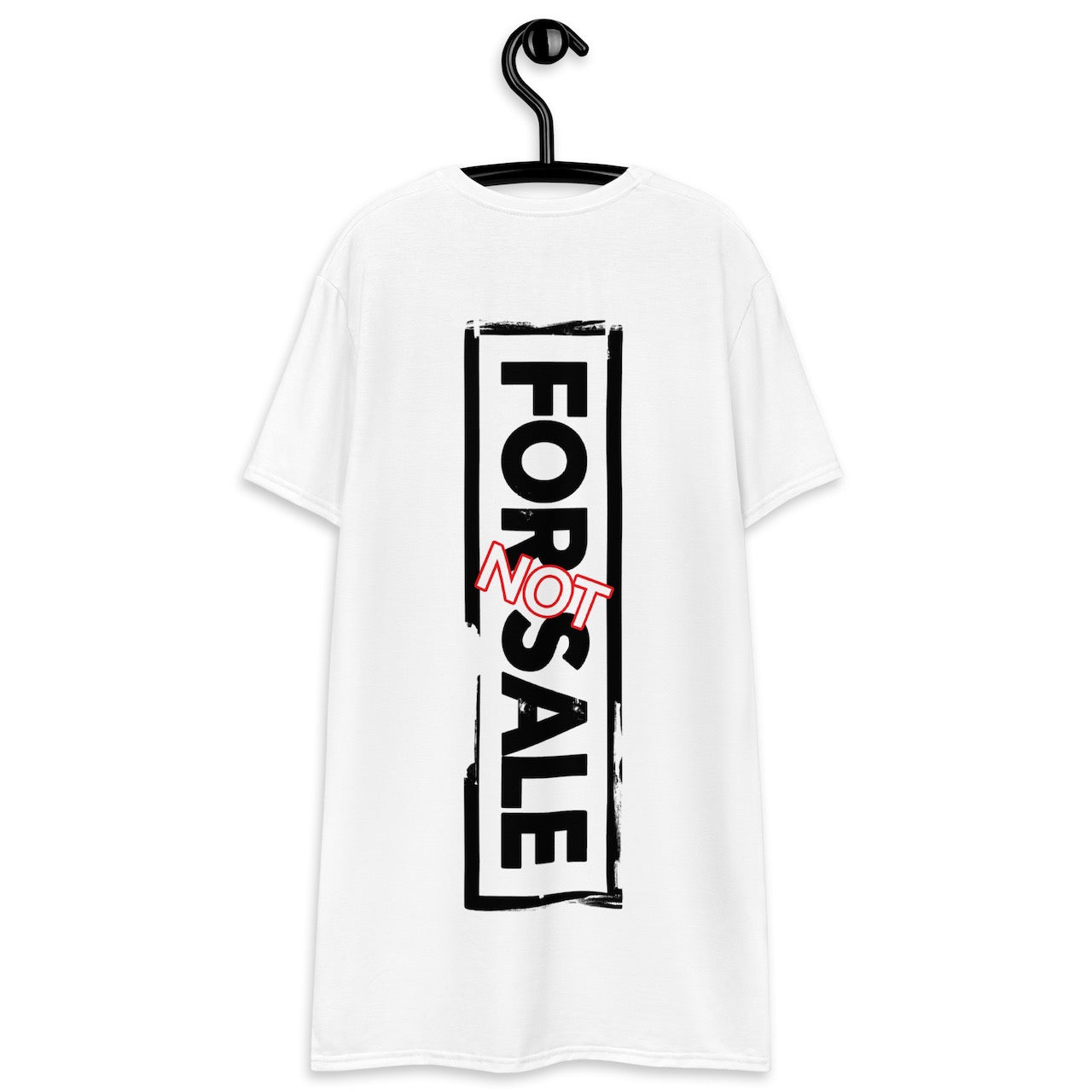 Not For Sale Black Stamp - Womens T-Shirt Dress - iSAW Company