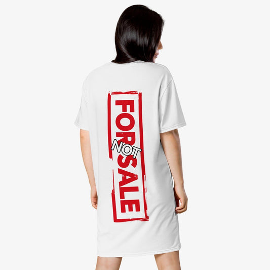 Not For Sale Red Stamp - Womens T-Shirt Dress - iSAW Company