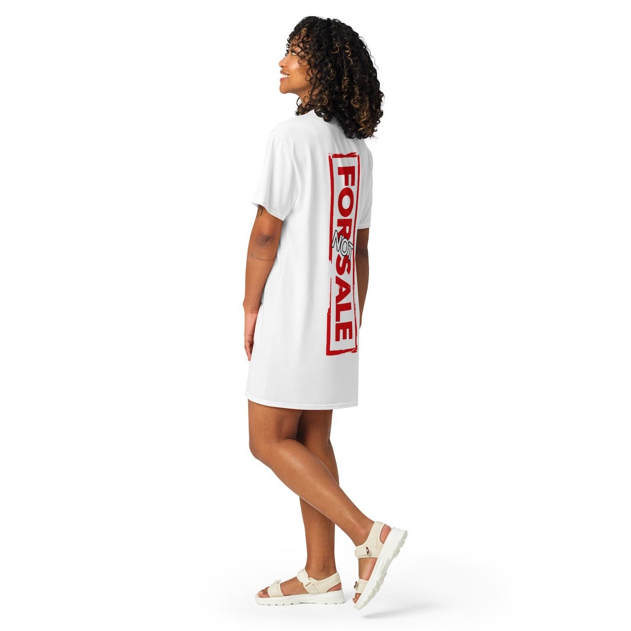 Not For Sale Red Stamp - Womens T-Shirt Dress - iSAW Company
