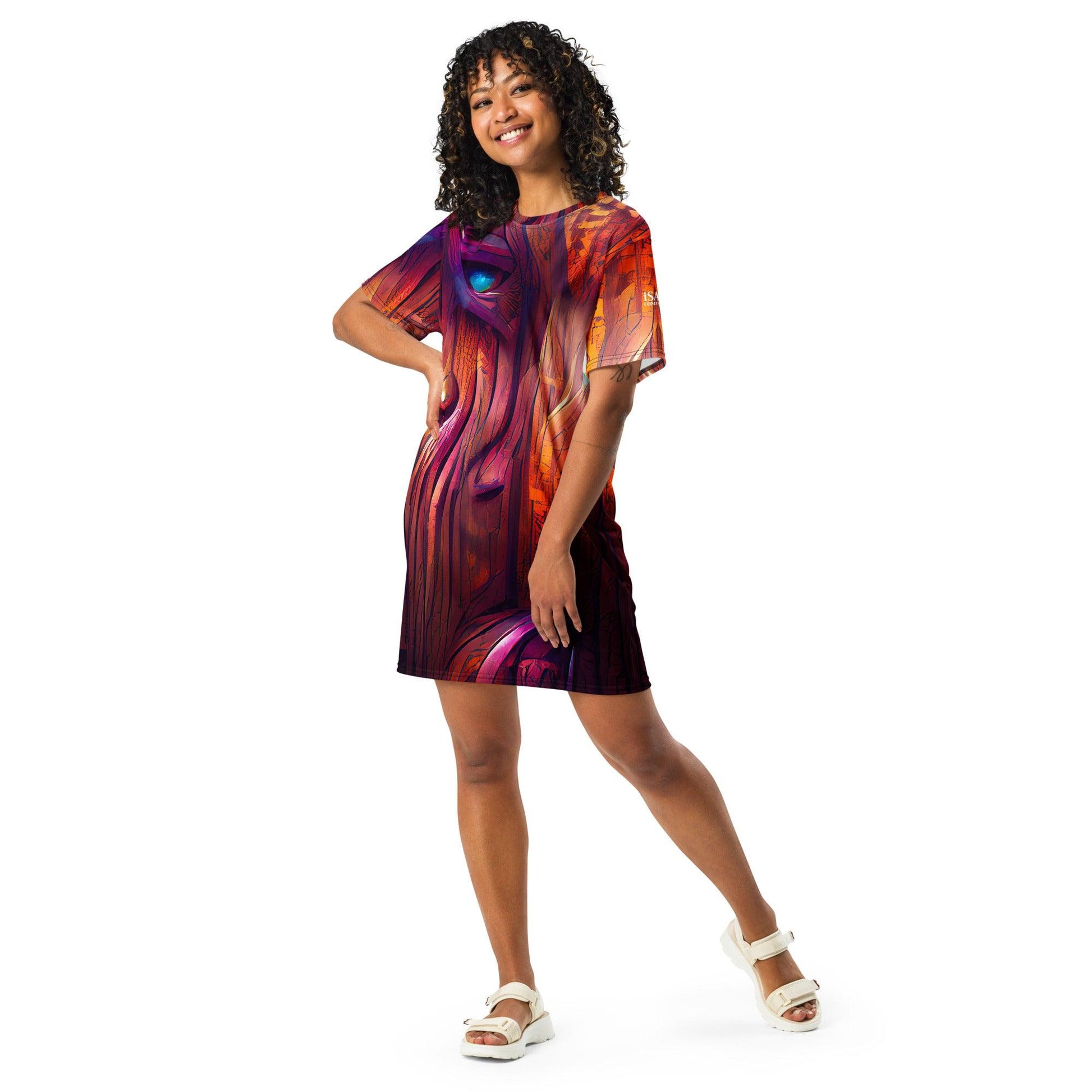 Hardwood - Womens T-Shirt Dress - iSAW Company