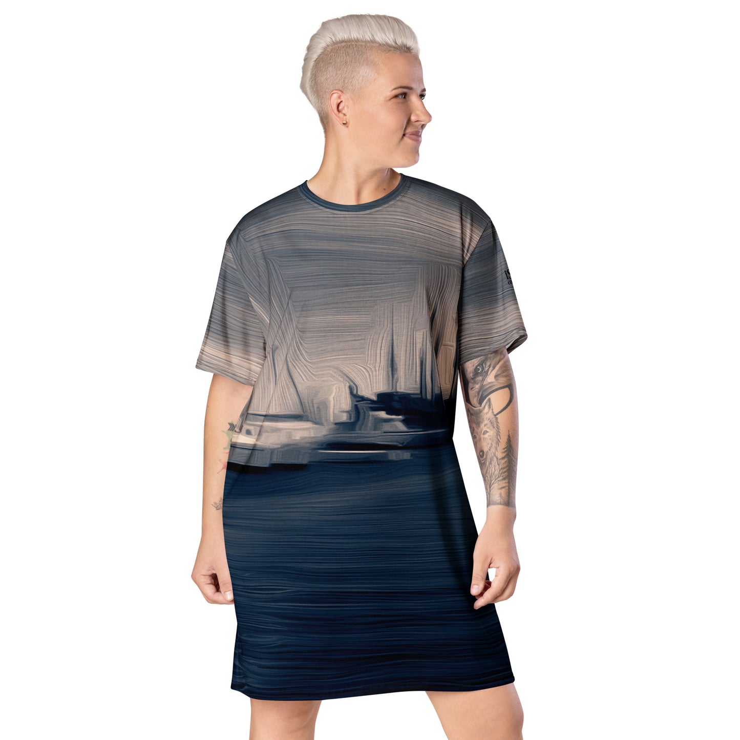 The Sleeping Yachts (at Sunrise) - Womens T-Shirt Dress