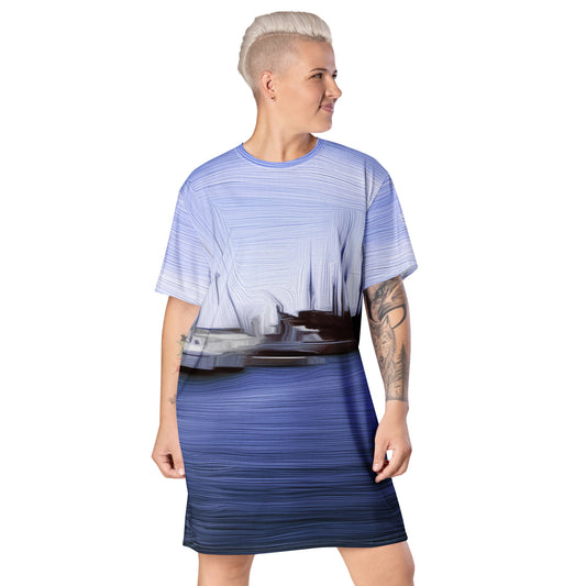 The Sleeping Yachts (at Afternoon) - Womens T-Shirt Dress