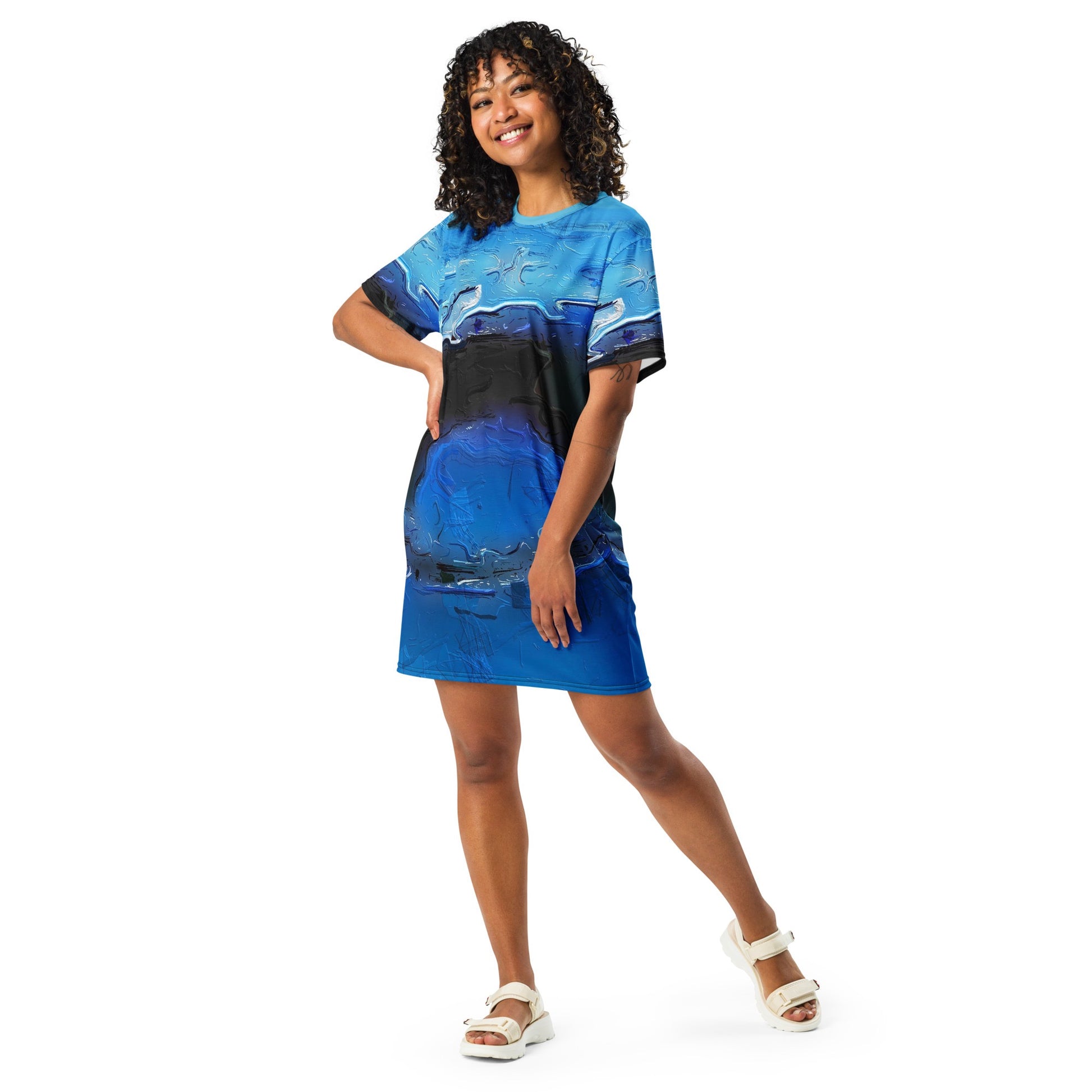 A Drop In The Ocean - Womens T-Shirt Dress - iSAW Company