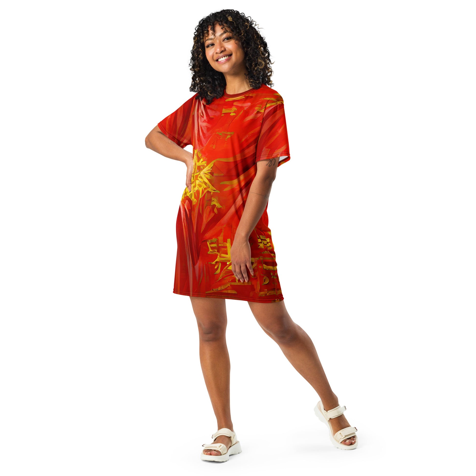 Qízhì - Womens T-Shirt Dress - iSAW Company