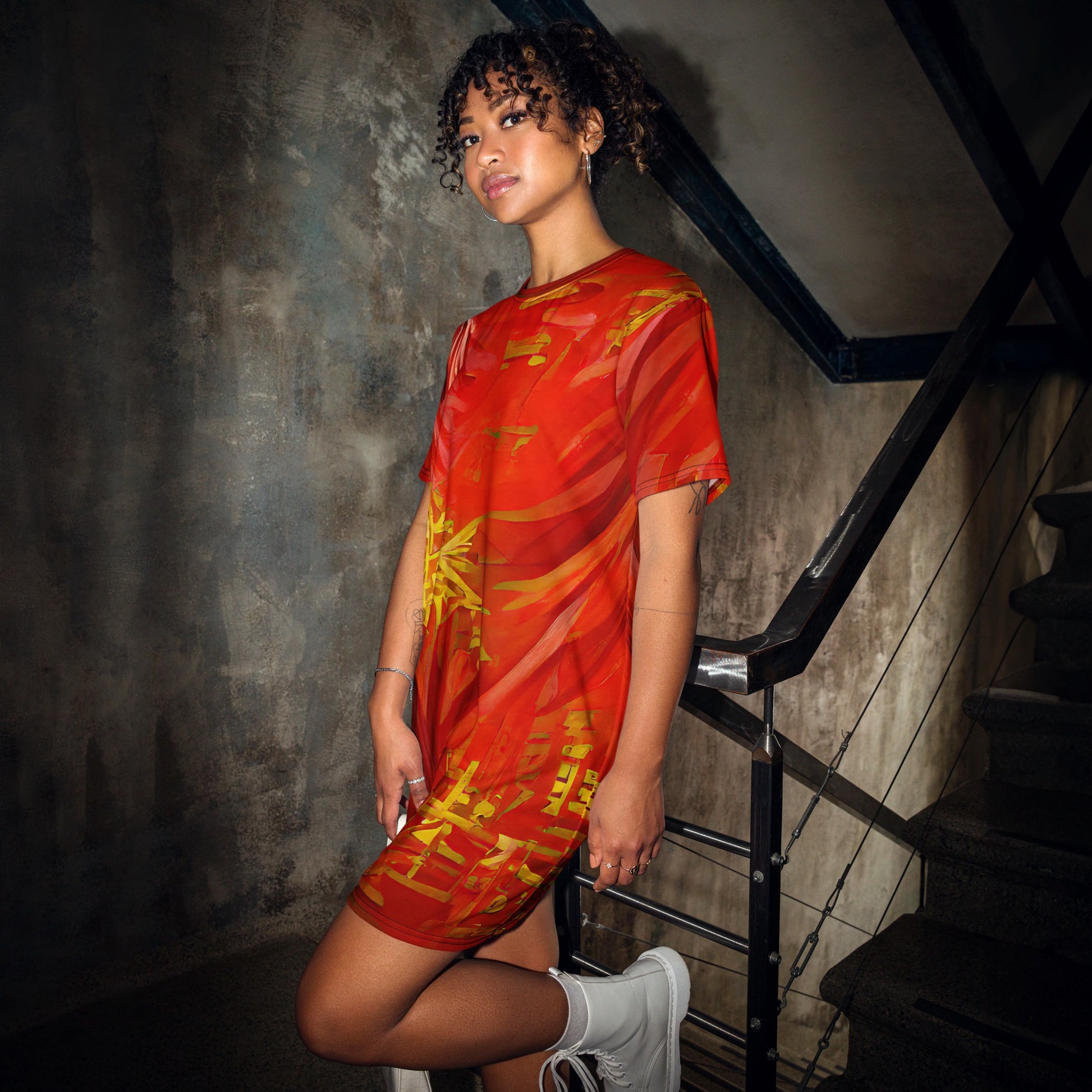 Qízhì - Womens T-Shirt Dress - iSAW Company
