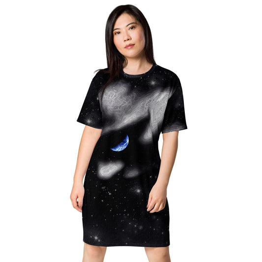 In The Quiet of Your Mind - Womens T-Shirt Dress - iSAW Company