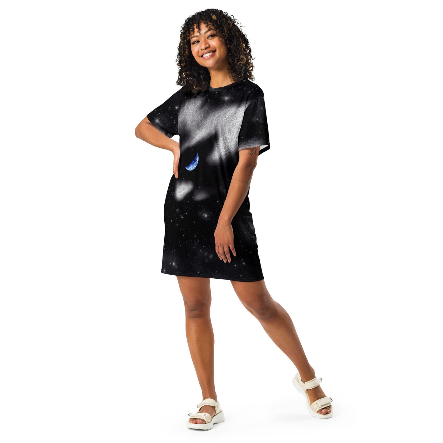 In The Quiet of Your Mind - Womens T-Shirt Dress - iSAW Company