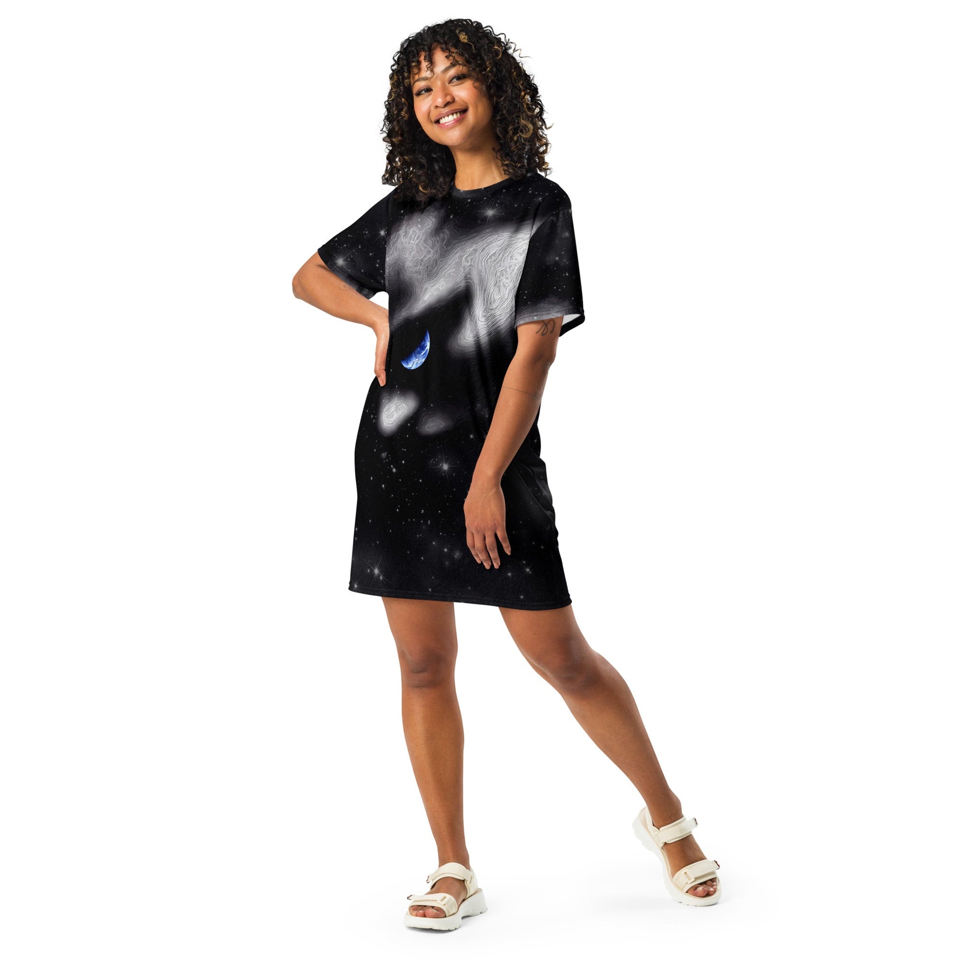 In The Quiet of Your Mind - Womens T-Shirt Dress - iSAW Company